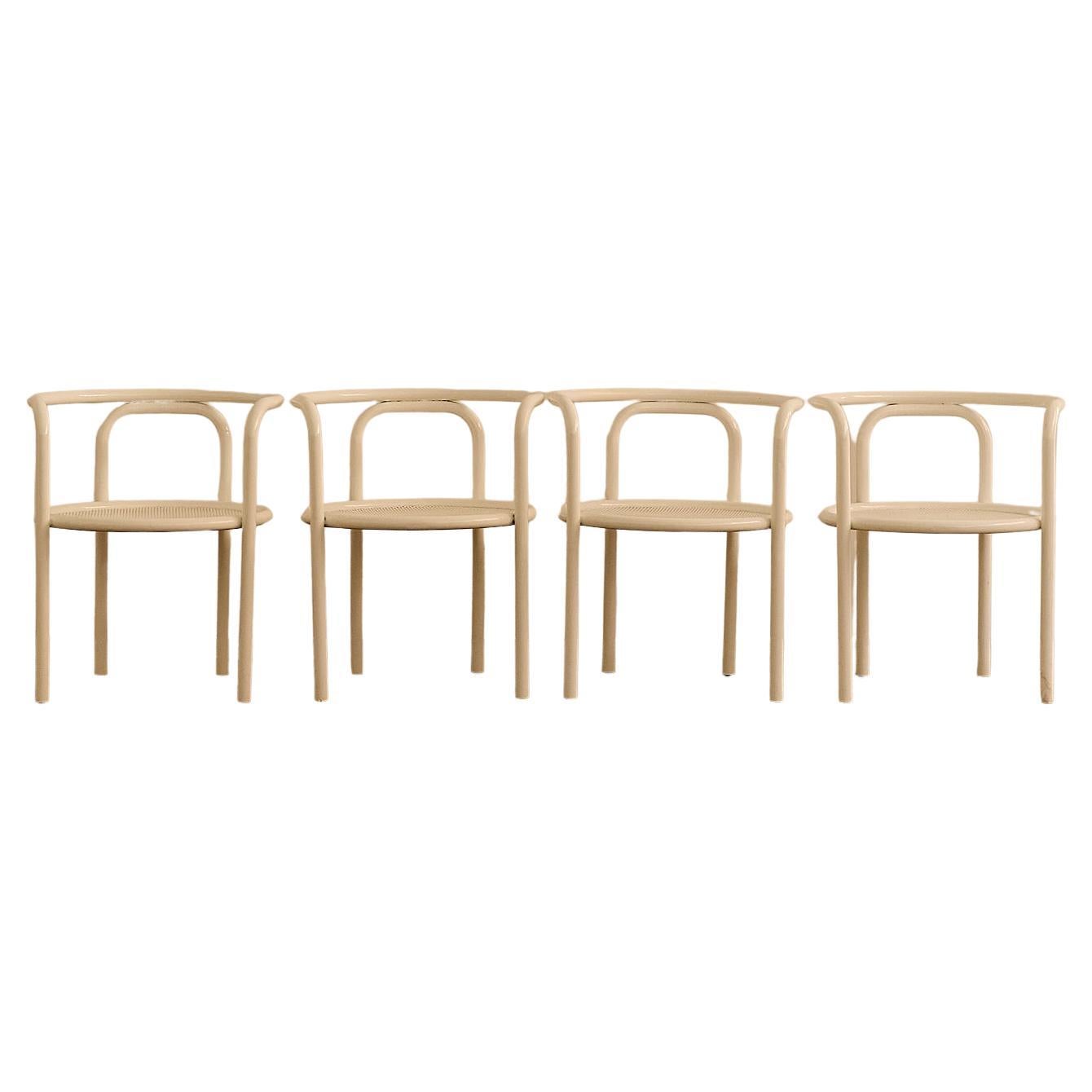 Locus Solus Chairs by Gae Aulenti White Set Of 4 im Angebot