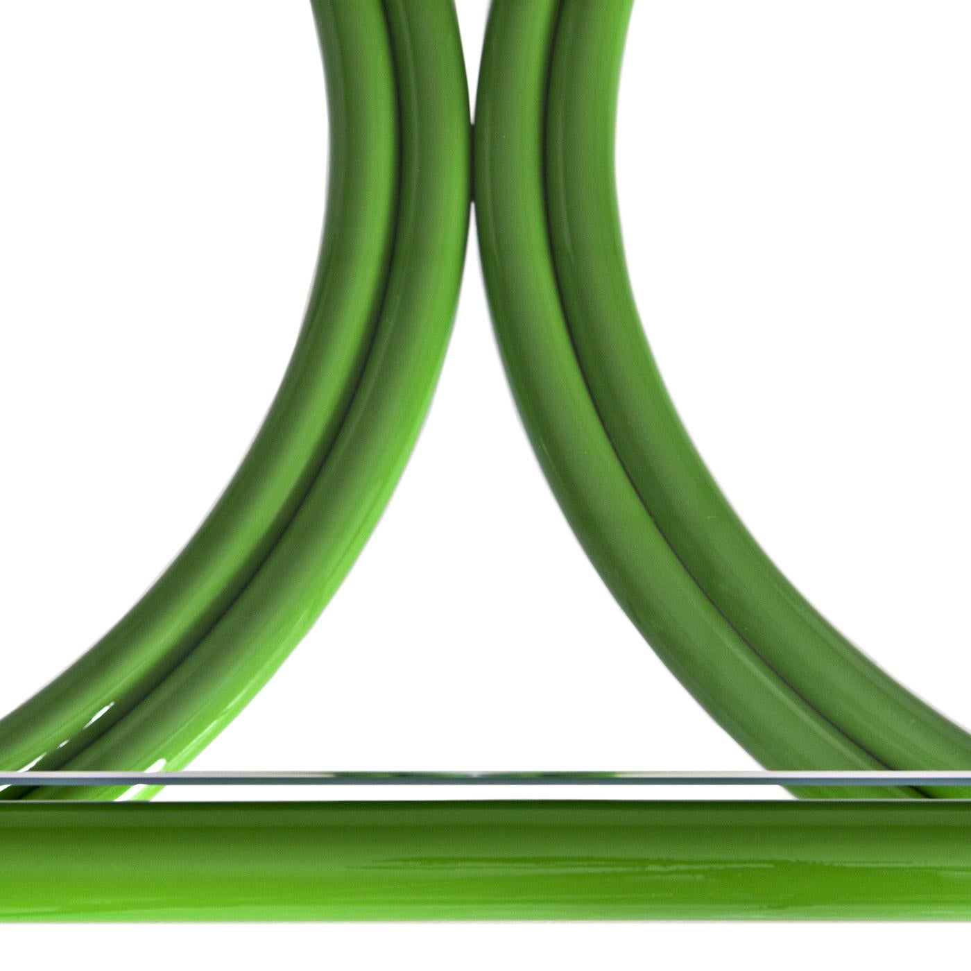 Hand-Crafted Locus Solus Green Dining Table by Gae Aulenti