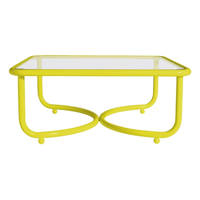 Locus Solus Low Yellow Table by Gae Aulenti For Sale at 1stDibs