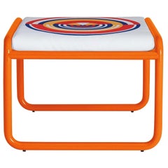 Locus Solus Orange Pouf by Gae Aulenti