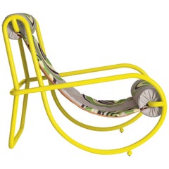 Locus Solus Yellow Armchair by Gae Aulenti