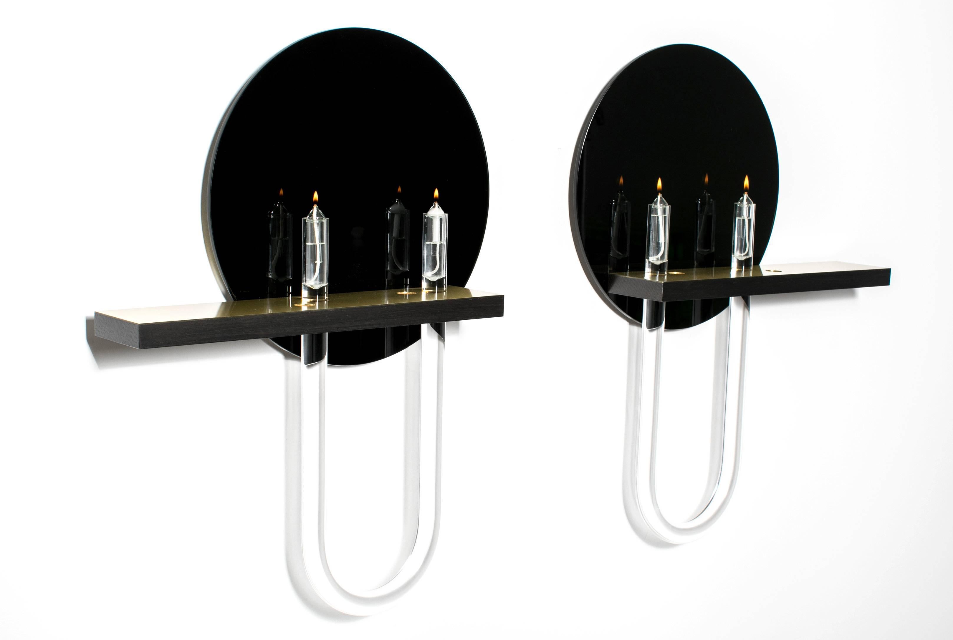 Hand-Crafted Locus Wall Candelabra from the Qualia Collection by Azadeh Shladovsky For Sale
