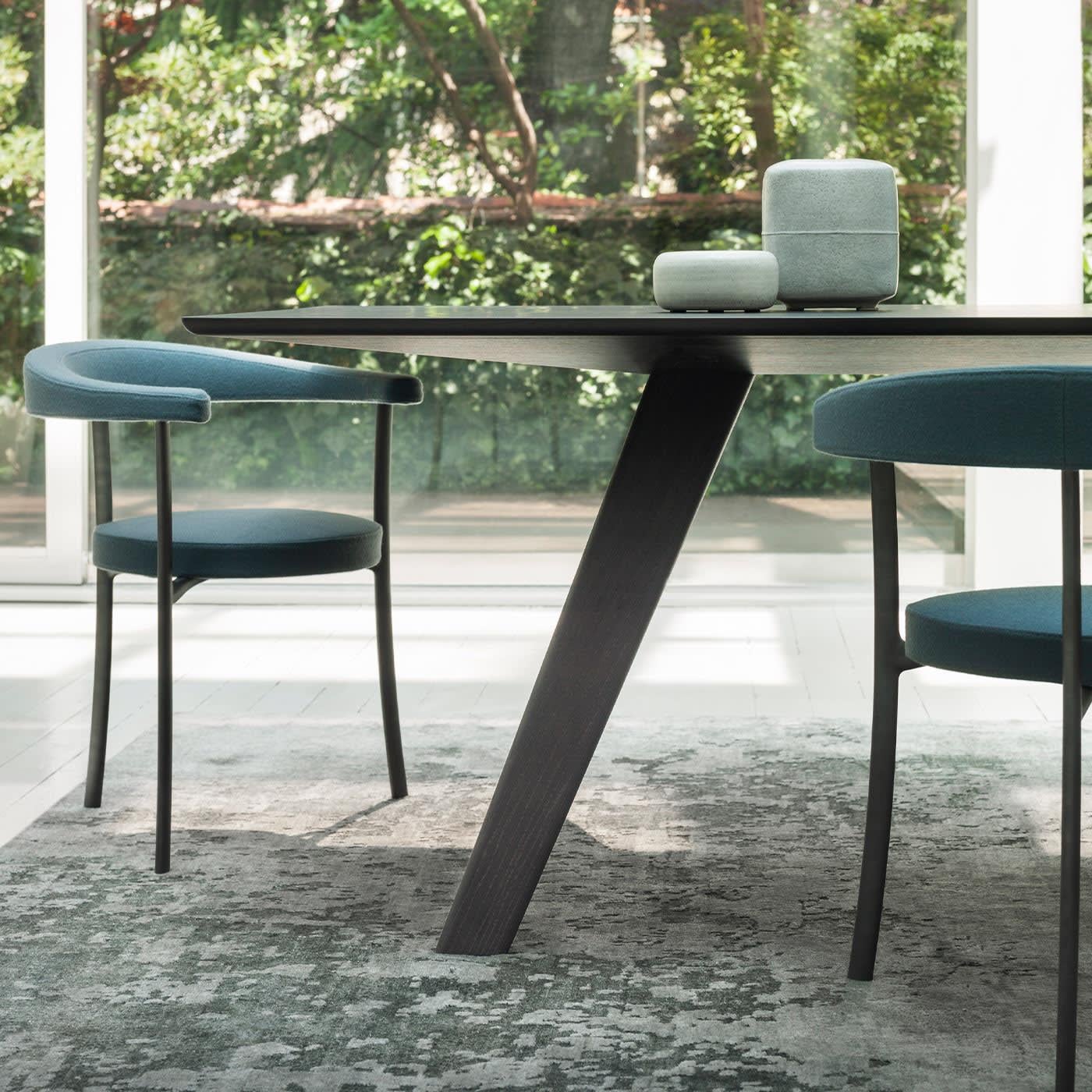 Contemporary Locust Brown Dining Table by Stefano Giovannoni For Sale