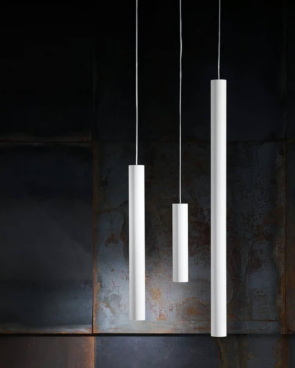 Aluminium Grande lampe à suspension A-TUBE en bronze cuivré par Studio Italia Design en vente