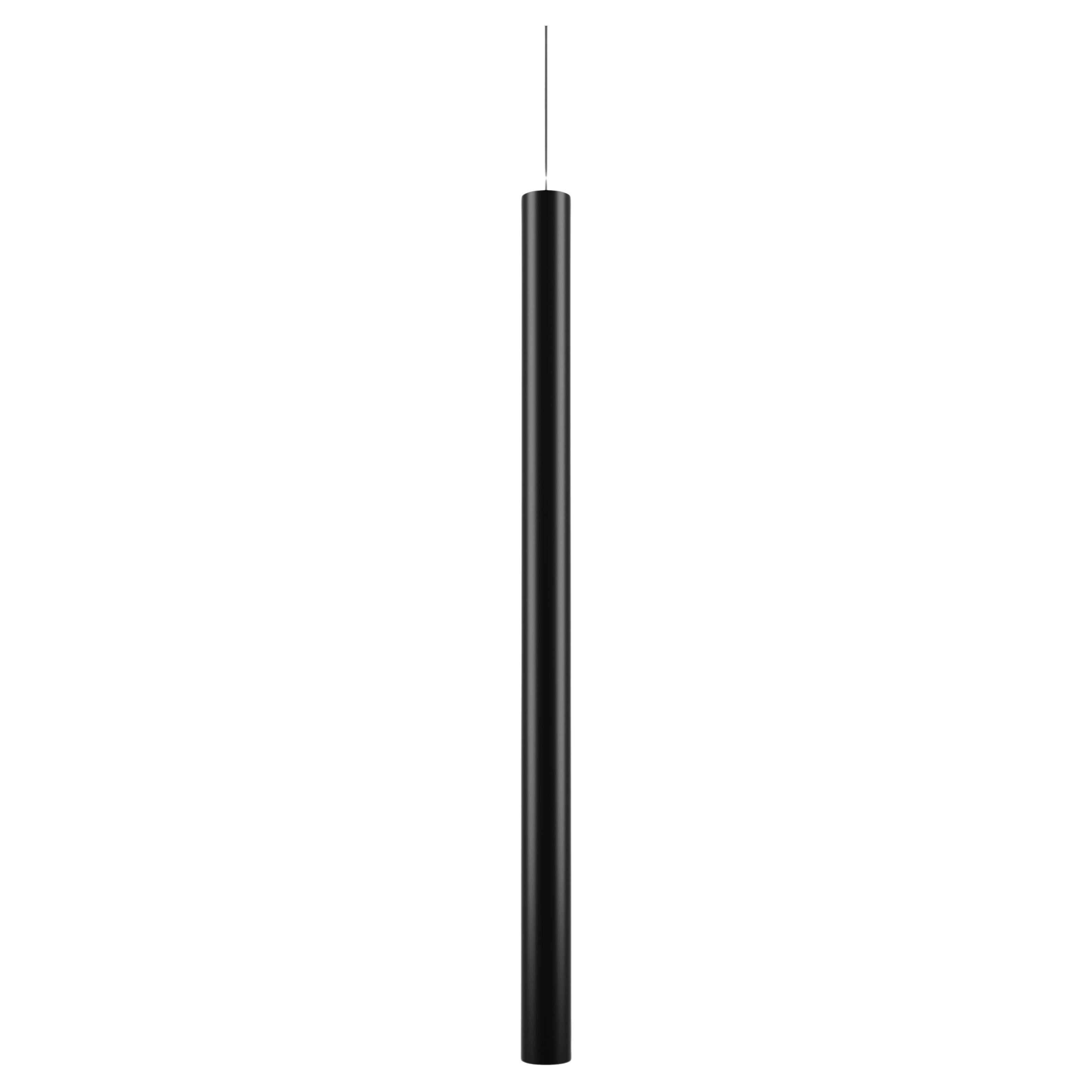 Lodes A-TUBE, grande lampe à suspension en noir mat par Studio Italia Design