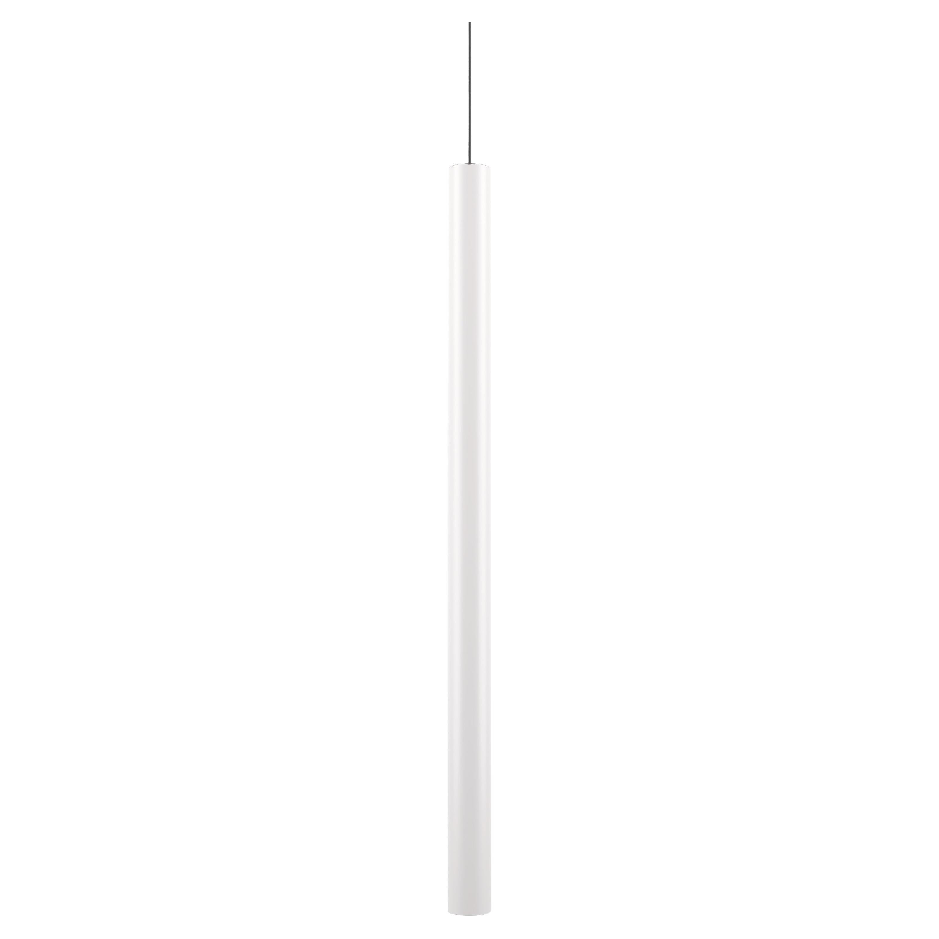 Grande lampe à suspension A-TUBE en blanc mat par Studio Italia Design
