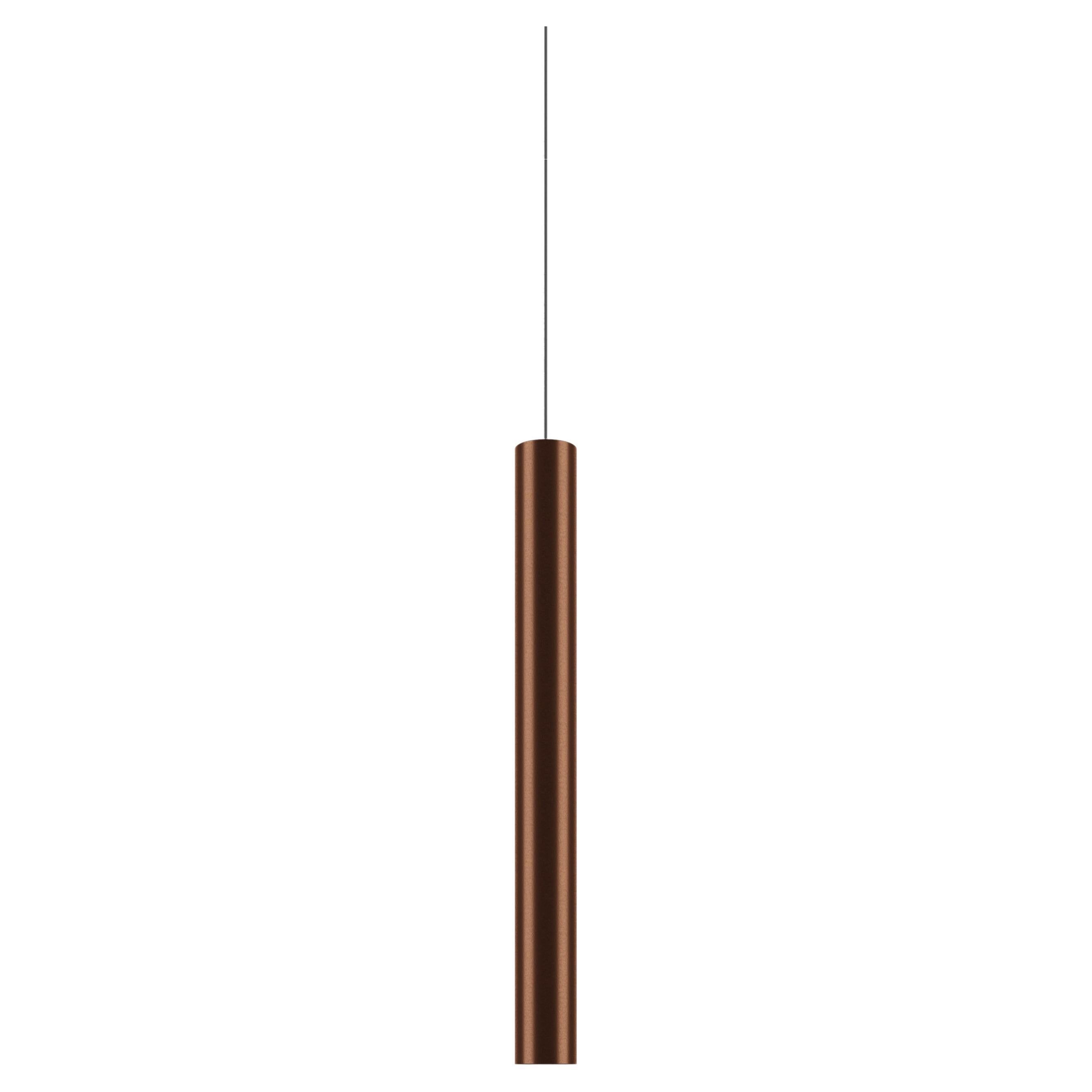 Lodes A-TUBE Medium Suspension Lamp in Coppery Bronze by Studio Italia Design