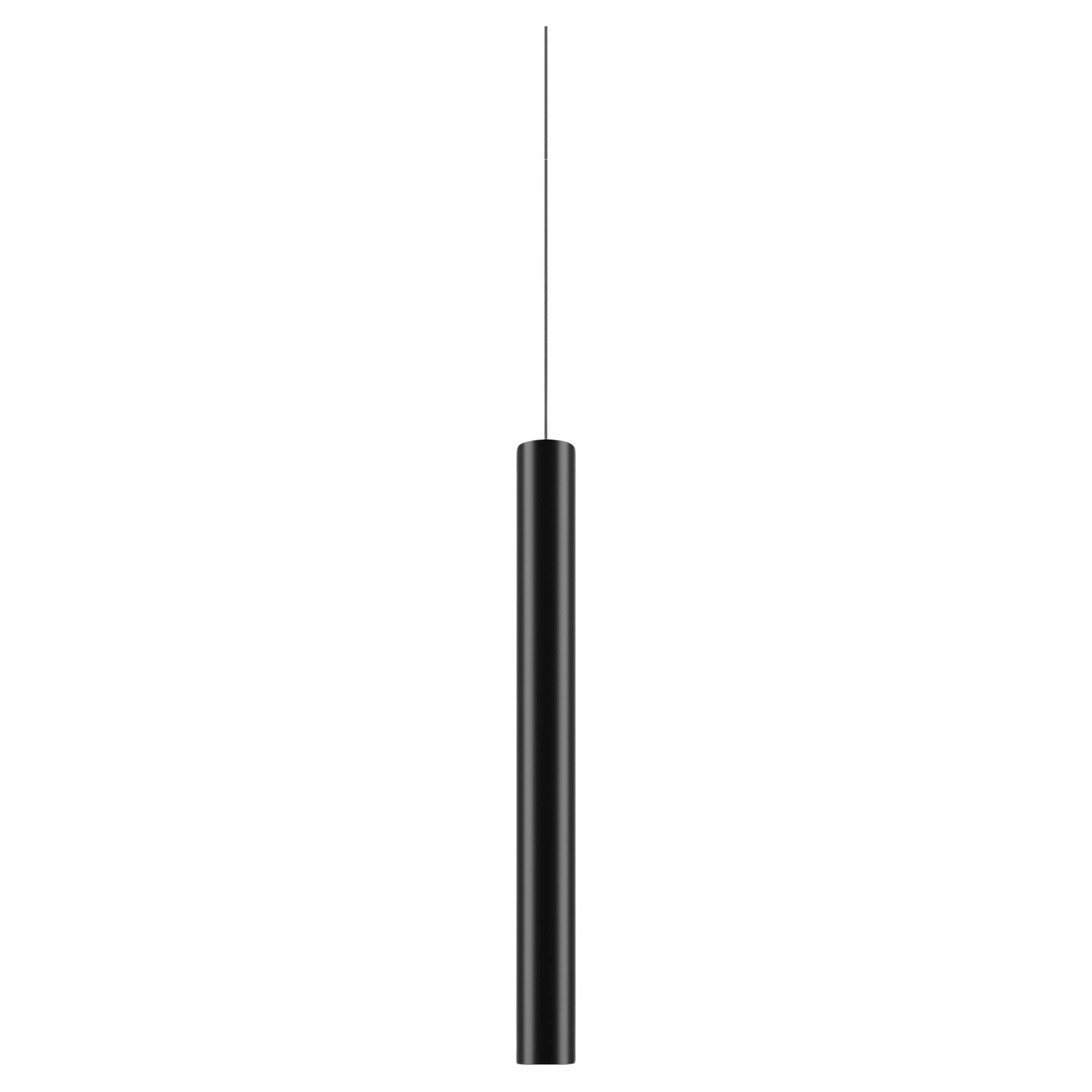 Lampada a sospensione media Lodes A-TUBE in nero opaco di Studio Italia Design