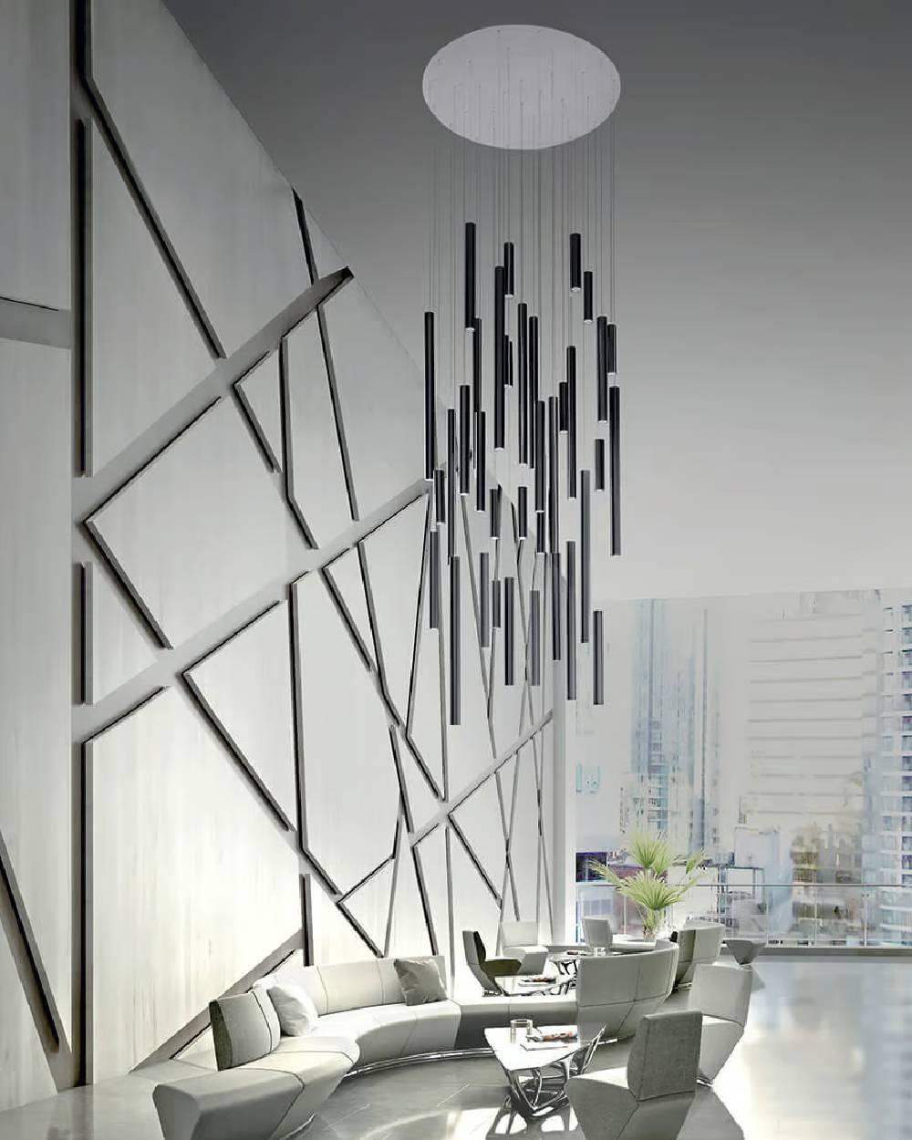 Lampada a sospensione media Lodes A-TUBE in bianco opaco di Studio Italia Design In condizioni Nuovo in vendita a Brooklyn, NY