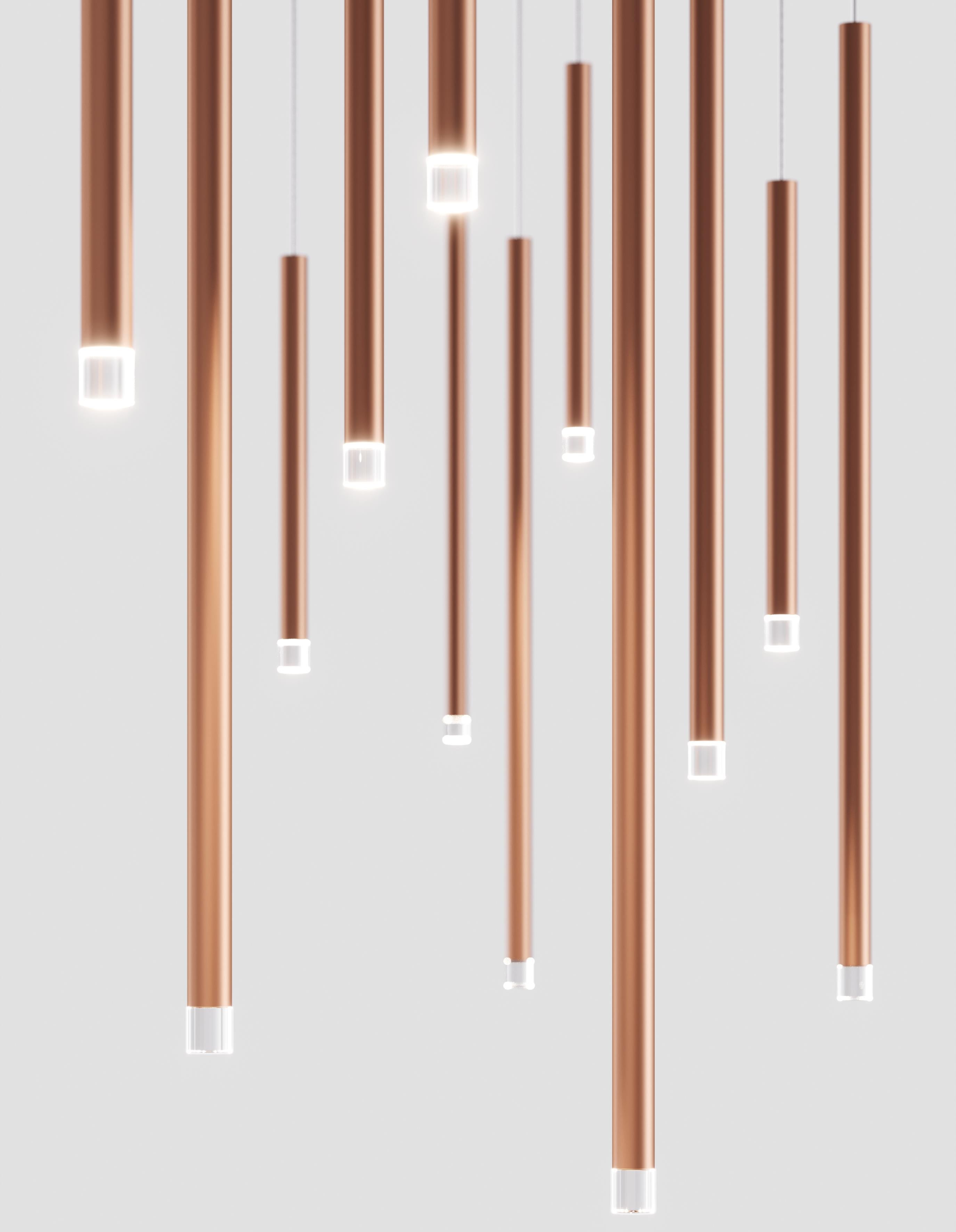 Alluminio Lodes A-TUBE NANO Piccola lampada a sospensione di  Studio Italia Design in vendita