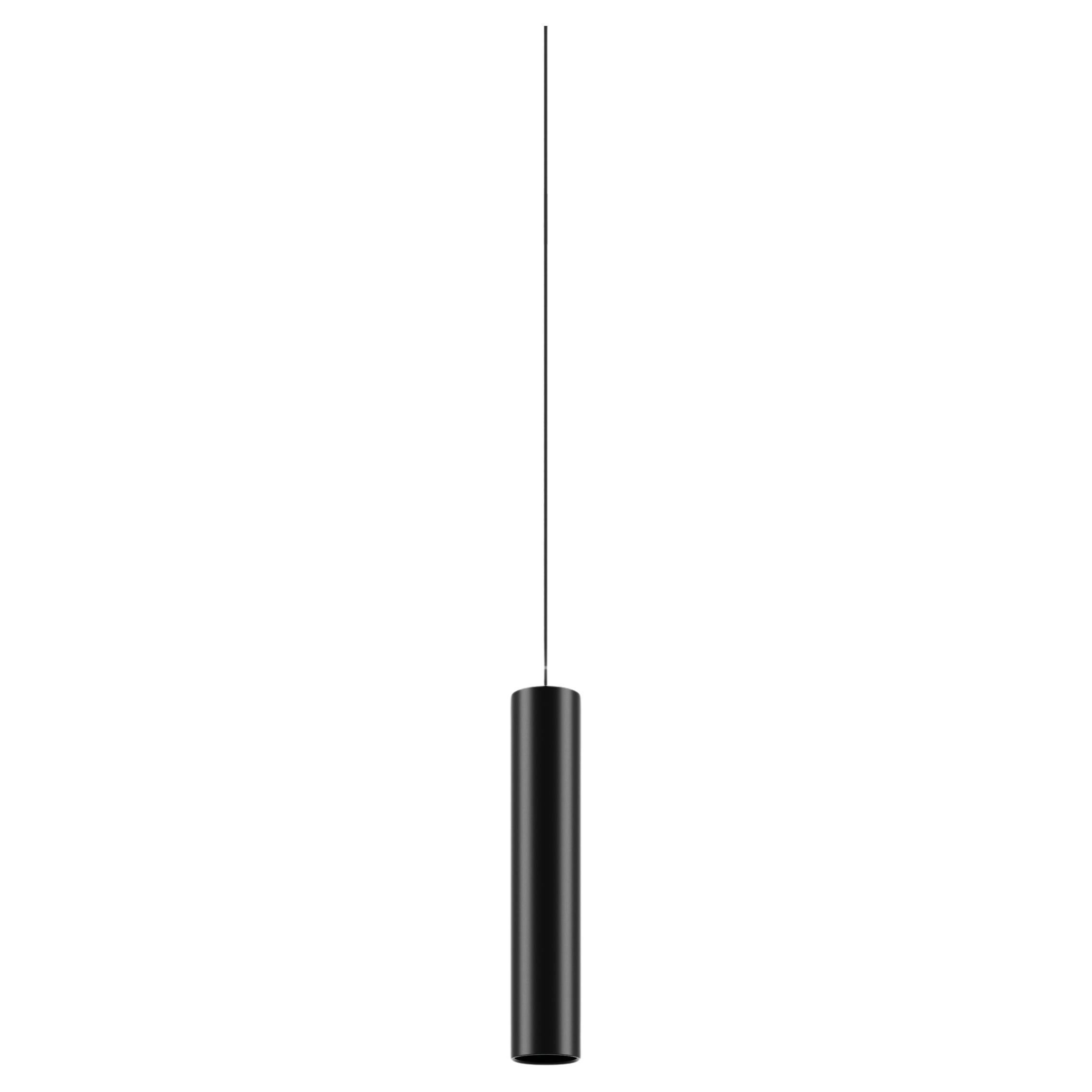 Lampada a sospensione Lodes A-TUBE Small in nero opaco di Studio Italia Design
