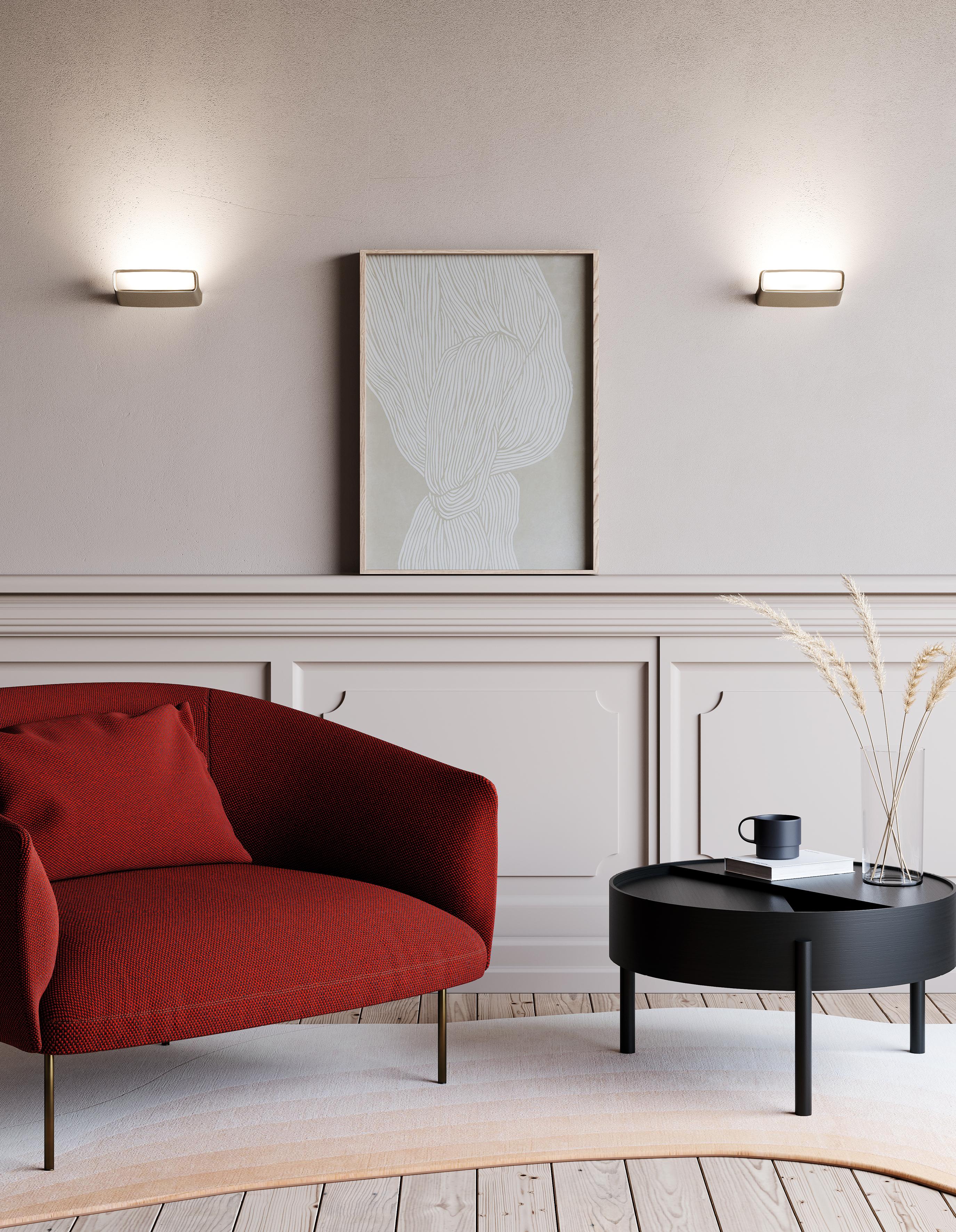 Lodes AILE Wall Lamp in Matte Champagne by Luca Nichetto In New Condition For Sale In Brooklyn, NY