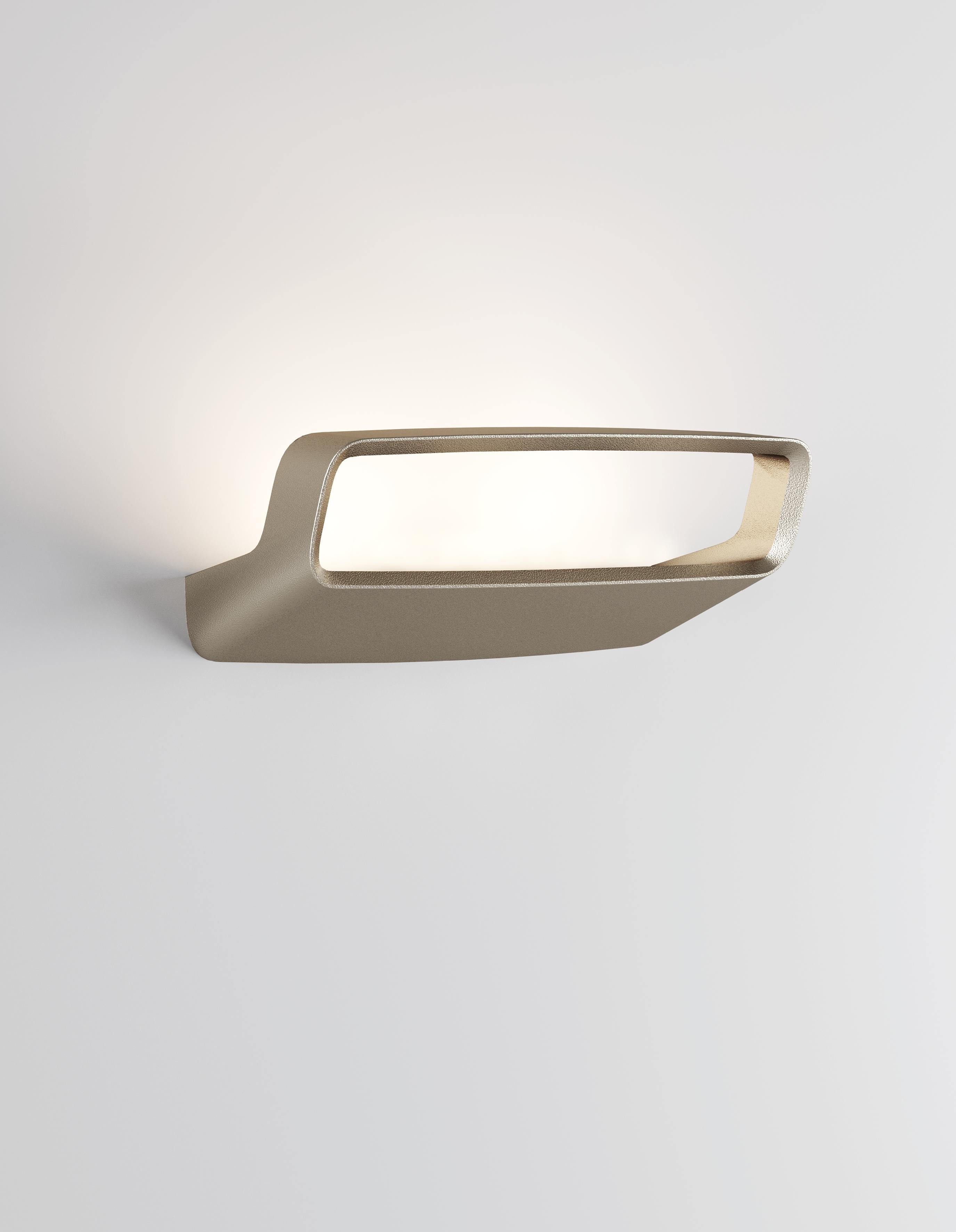 Contemporary Lodes AILE Wall Lamp in Matte Champagne by Luca Nichetto For Sale