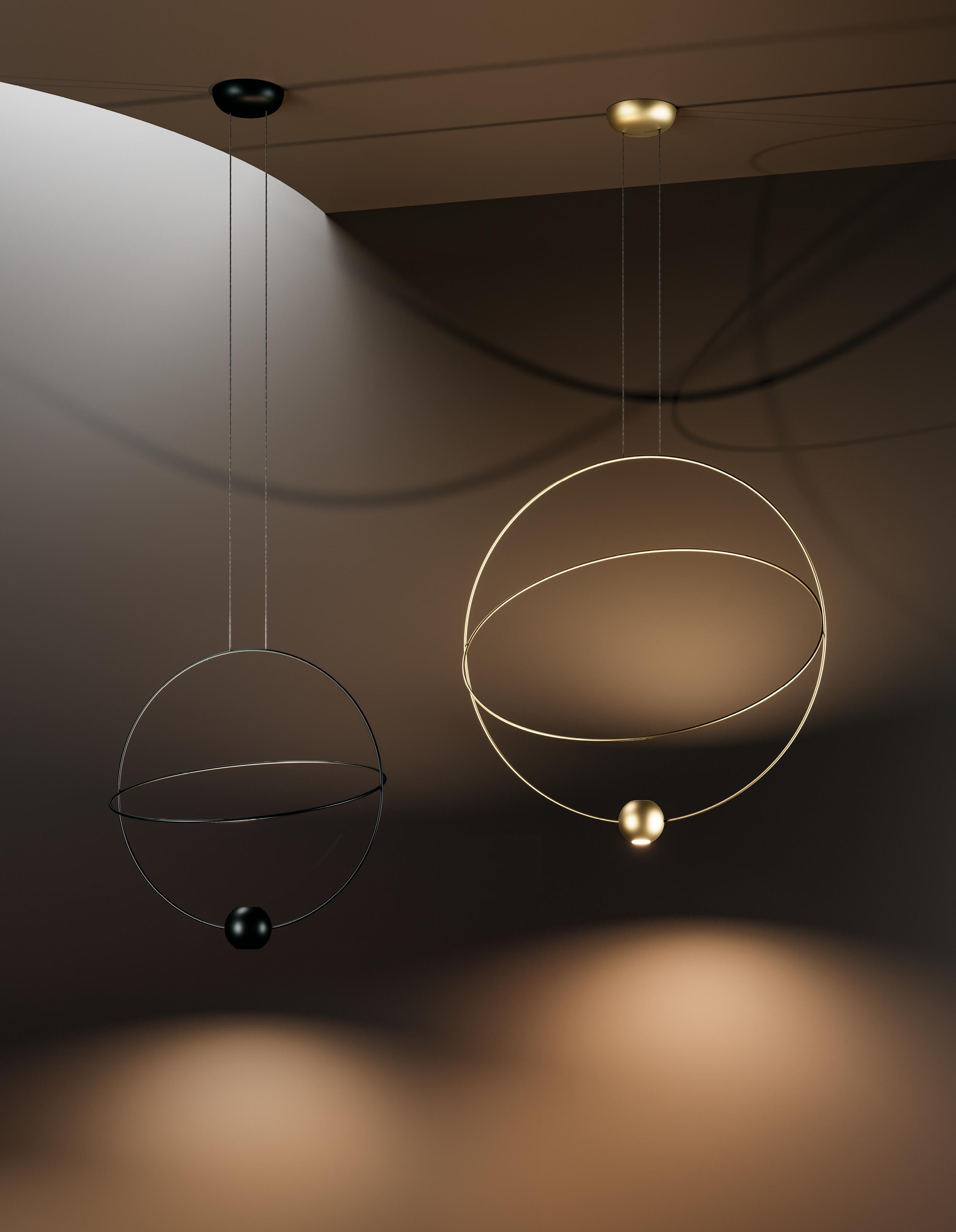 Lodes ELARA Lámpara colgante grande en negro by Nika Zupanc Siglo XXI y contemporáneo en venta