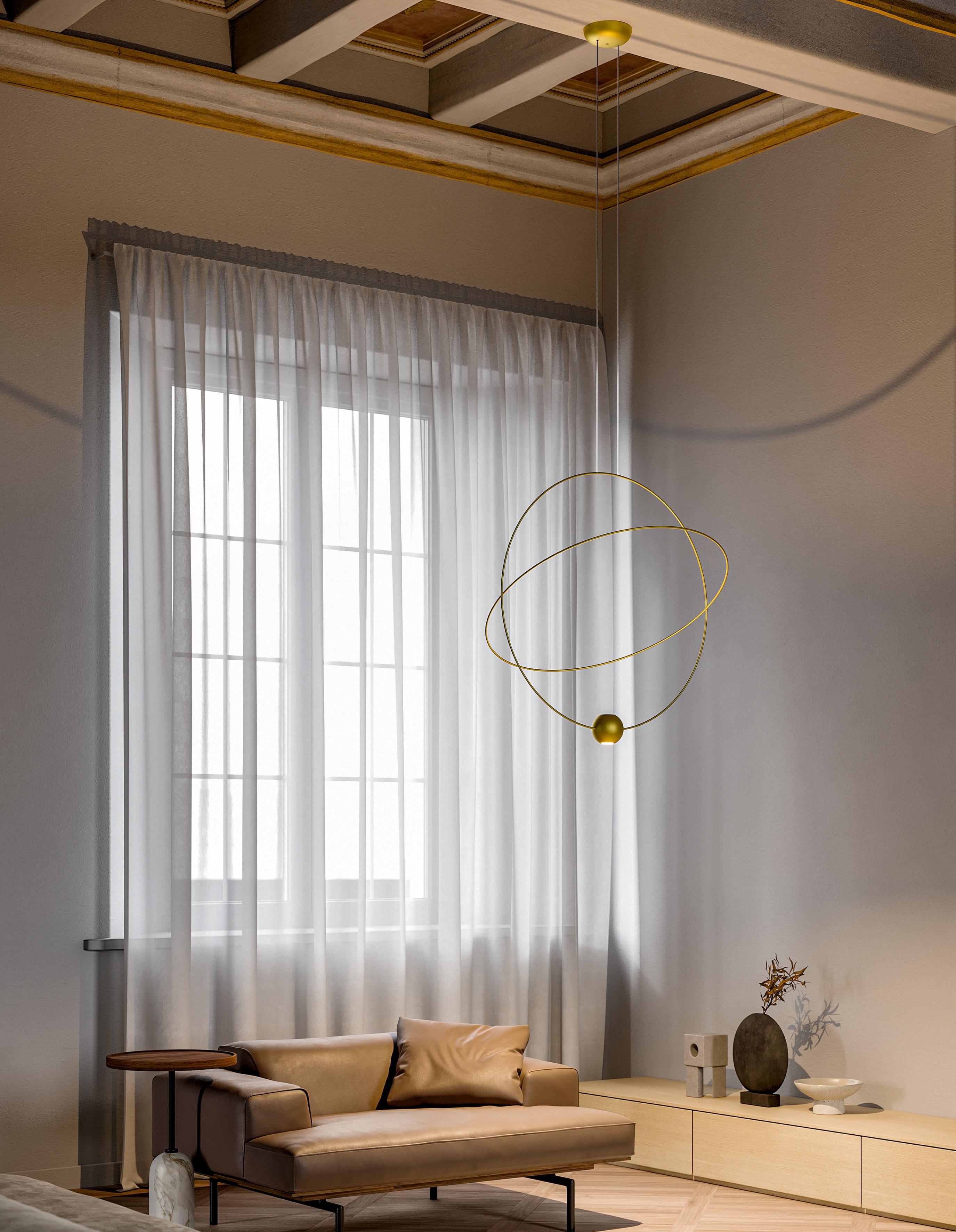 Lodes ELARA Lámpara colgante grande en negro by Nika Zupanc en venta 1
