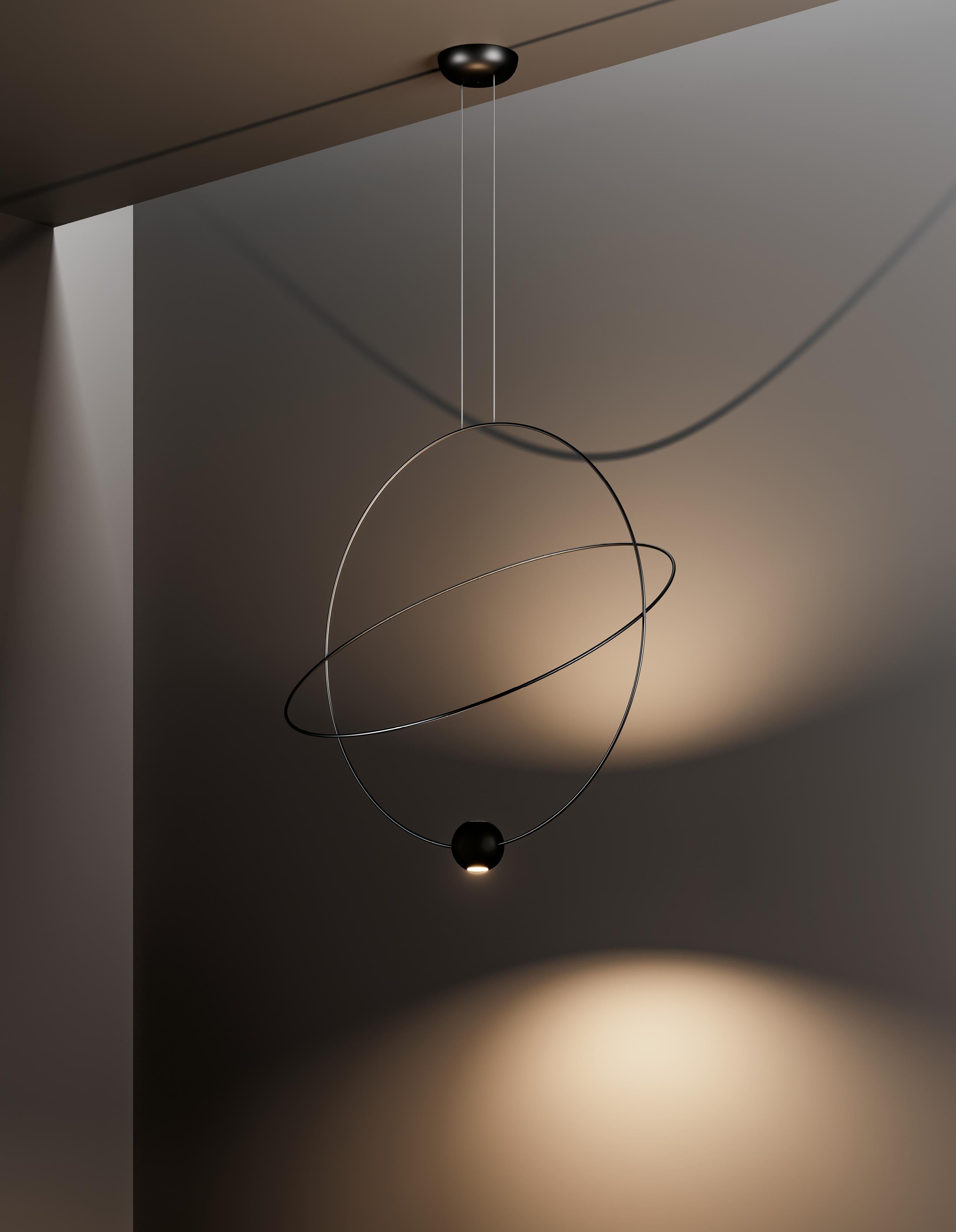 Lodes ELARA Lámpara colgante grande en negro by Nika Zupanc en venta 3