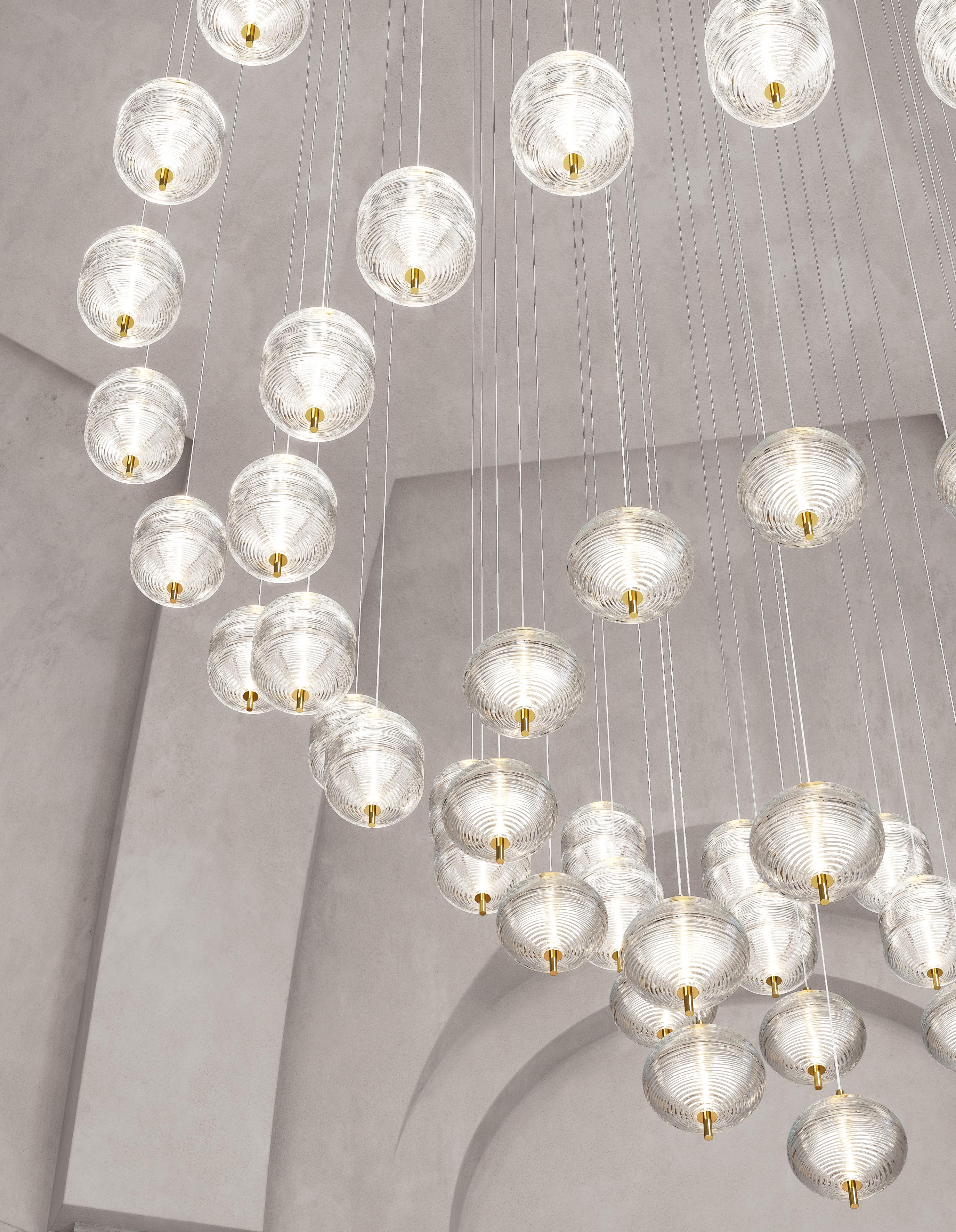 Lampada a sospensione Lodes JEFFERESON in oro di Luca Nichetto In condizioni Nuovo in vendita a Brooklyn, NY
