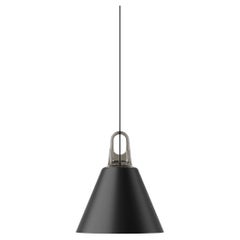 Lodes JIM CONE Pendant Lamp in Black and Silver by Patrick Norguet