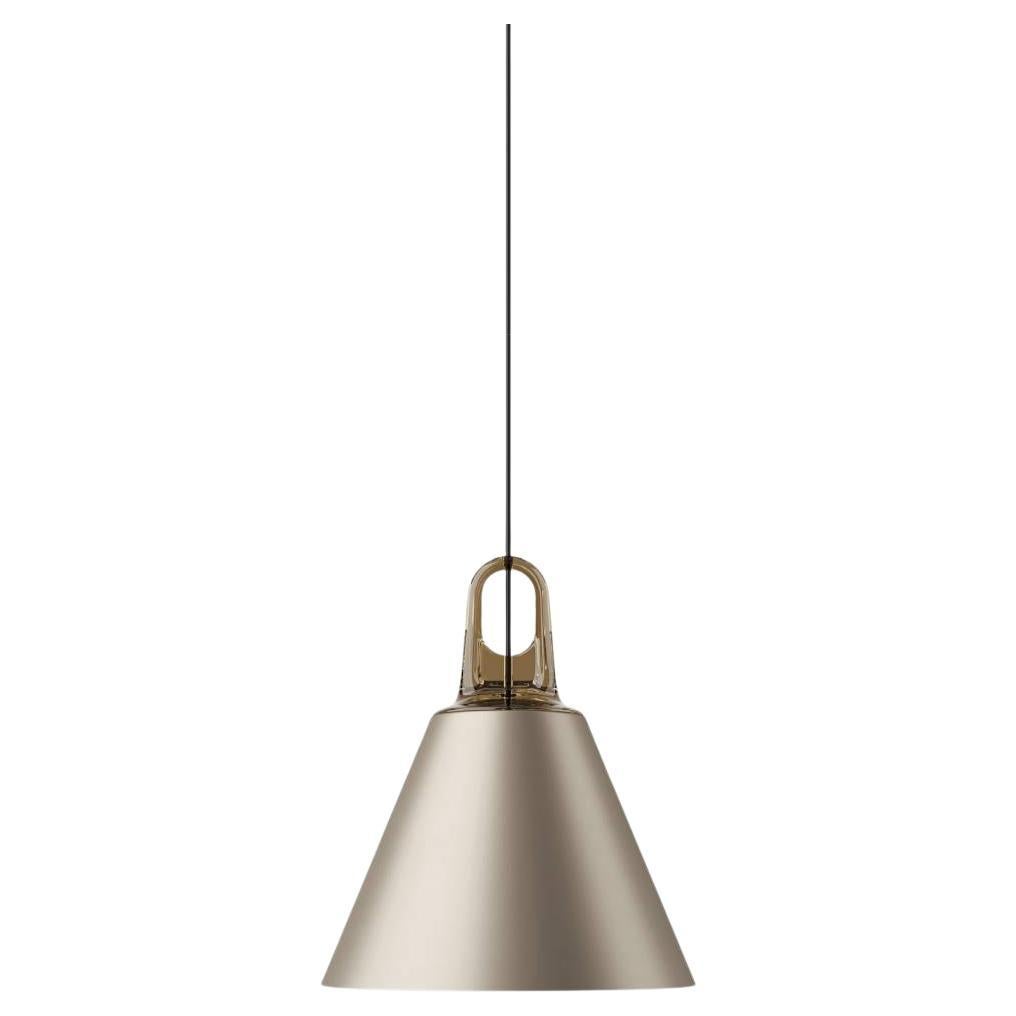 Lodes JIM CONE Pendelleuchte in mattem Champagner und Honey von Patrick Norguet