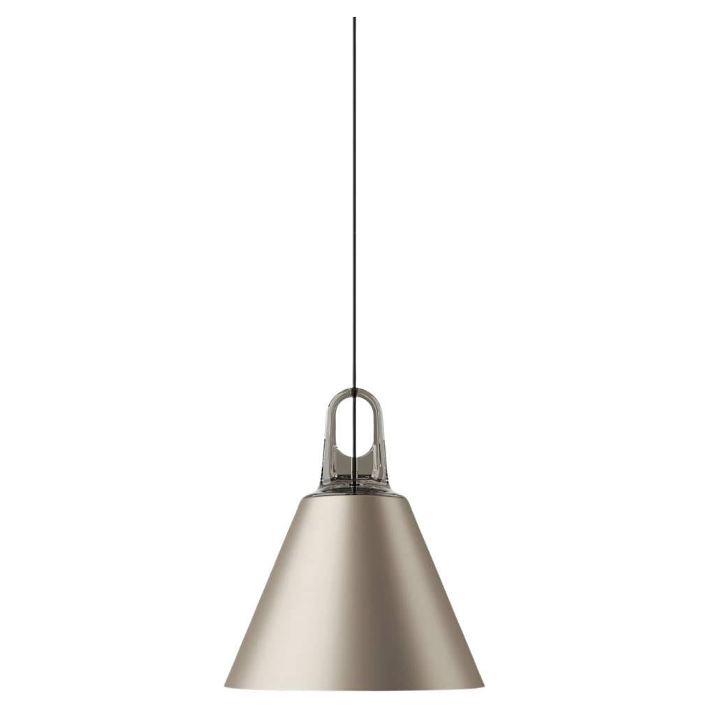Lodes JIM CONE Pendelleuchte in mattem Champagner und Silber von Patrick Norguet