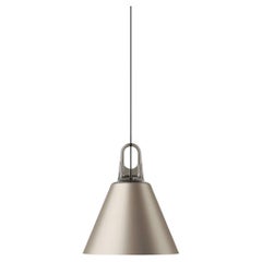 Lodes JIM CONE Pendant Lamp in Matte Champagne and Silver by Patrick Norguet