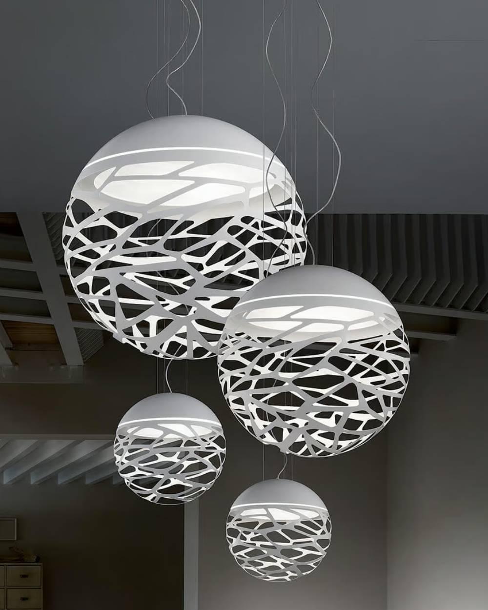 Lodes KELLY SPHERE Pendelleuchte in mattem Weiß von Andrea Tosetto im Angebot 4