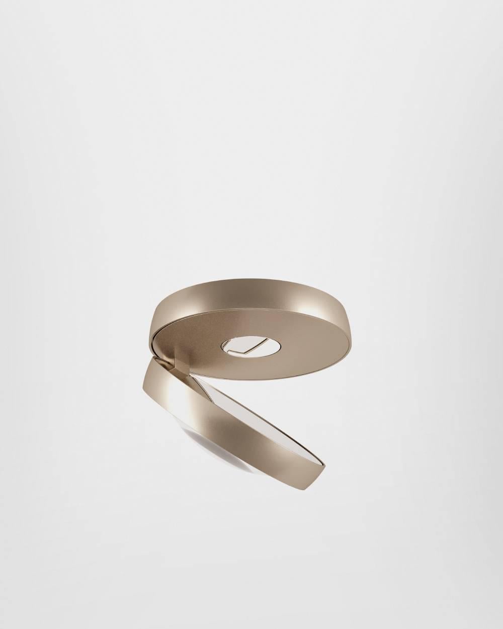 Metal Lodes NAUTILUS Ceiling Lamp in Matte Black by Andrea Tosetto For Sale