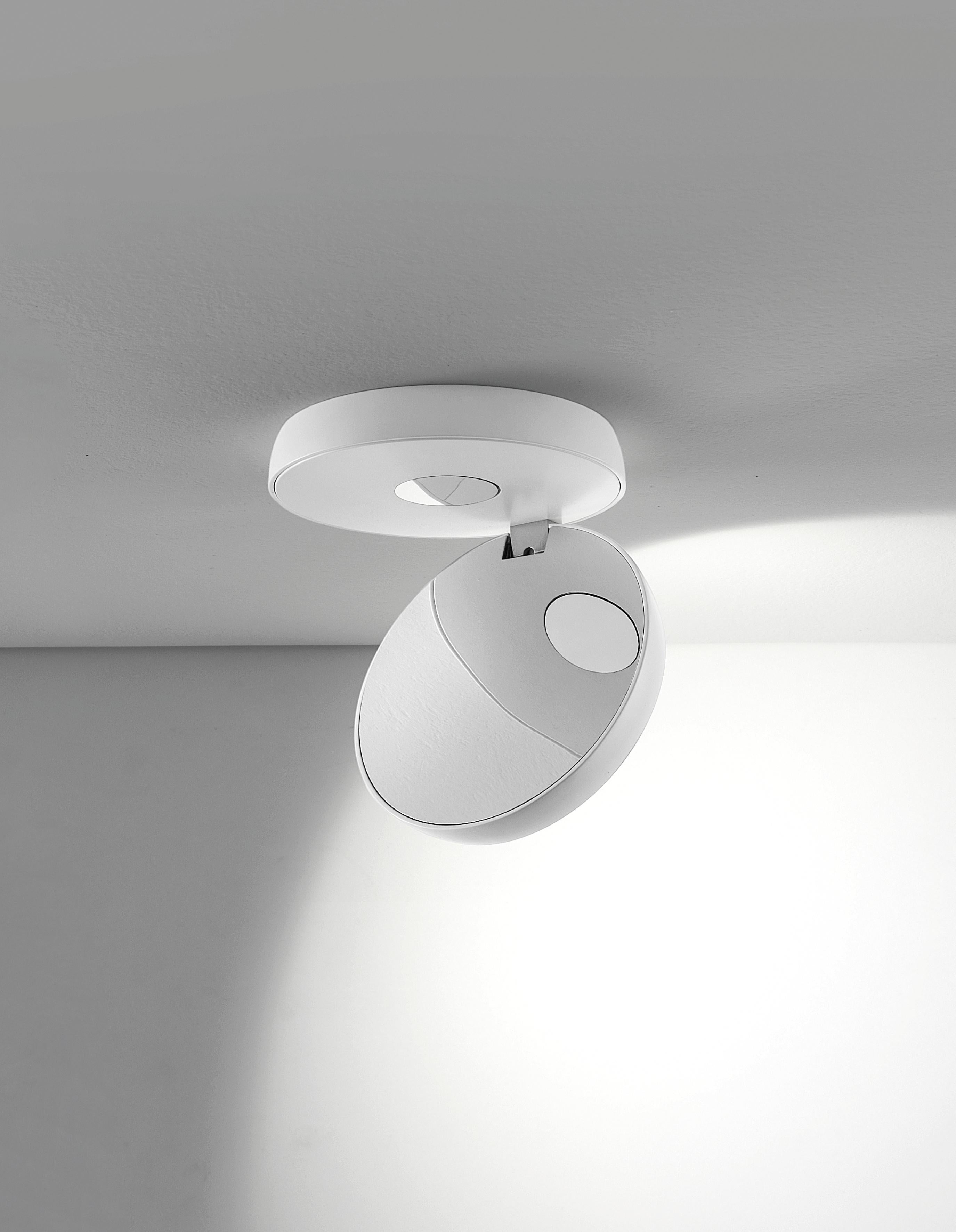 Contemporary Lodes NAUTILUS Ceiling Lamp in Matte Champagne by Andrea Tosetto For Sale