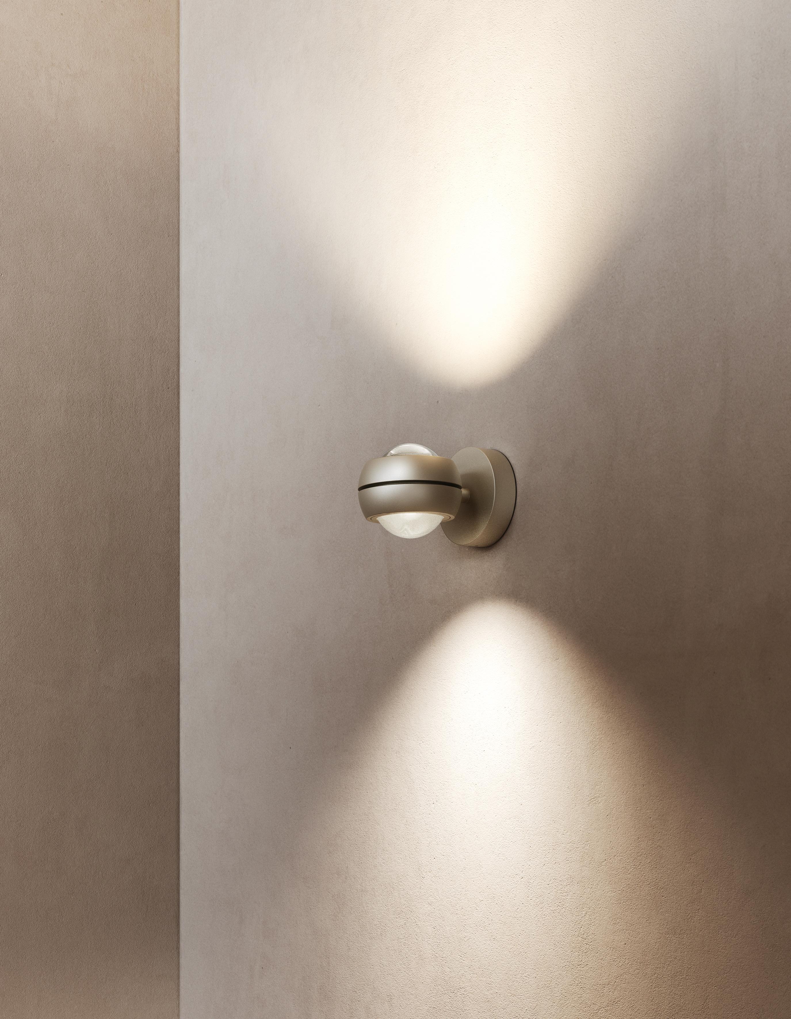 XXI secolo e contemporaneo Lampada da parete Lodes NAUTILUS MINI in nero opaco di Andrea Tosetto in vendita