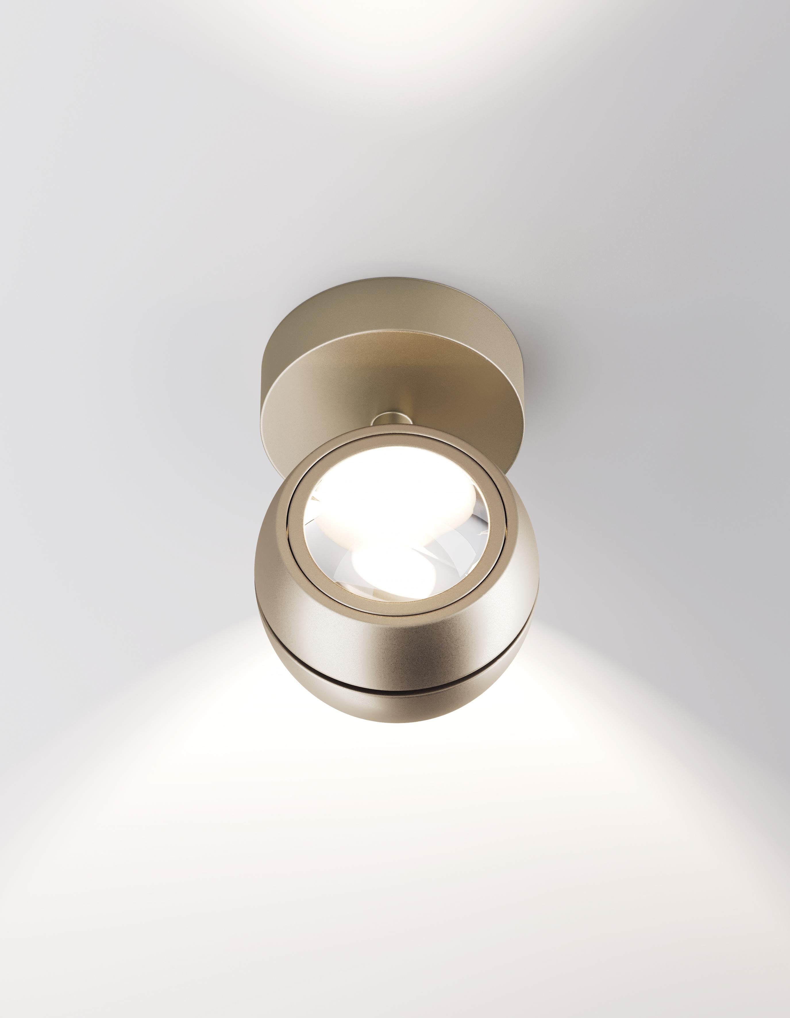 Metallo Lampada da parete Lodes NAUTILUS MINI in nero opaco di Andrea Tosetto in vendita