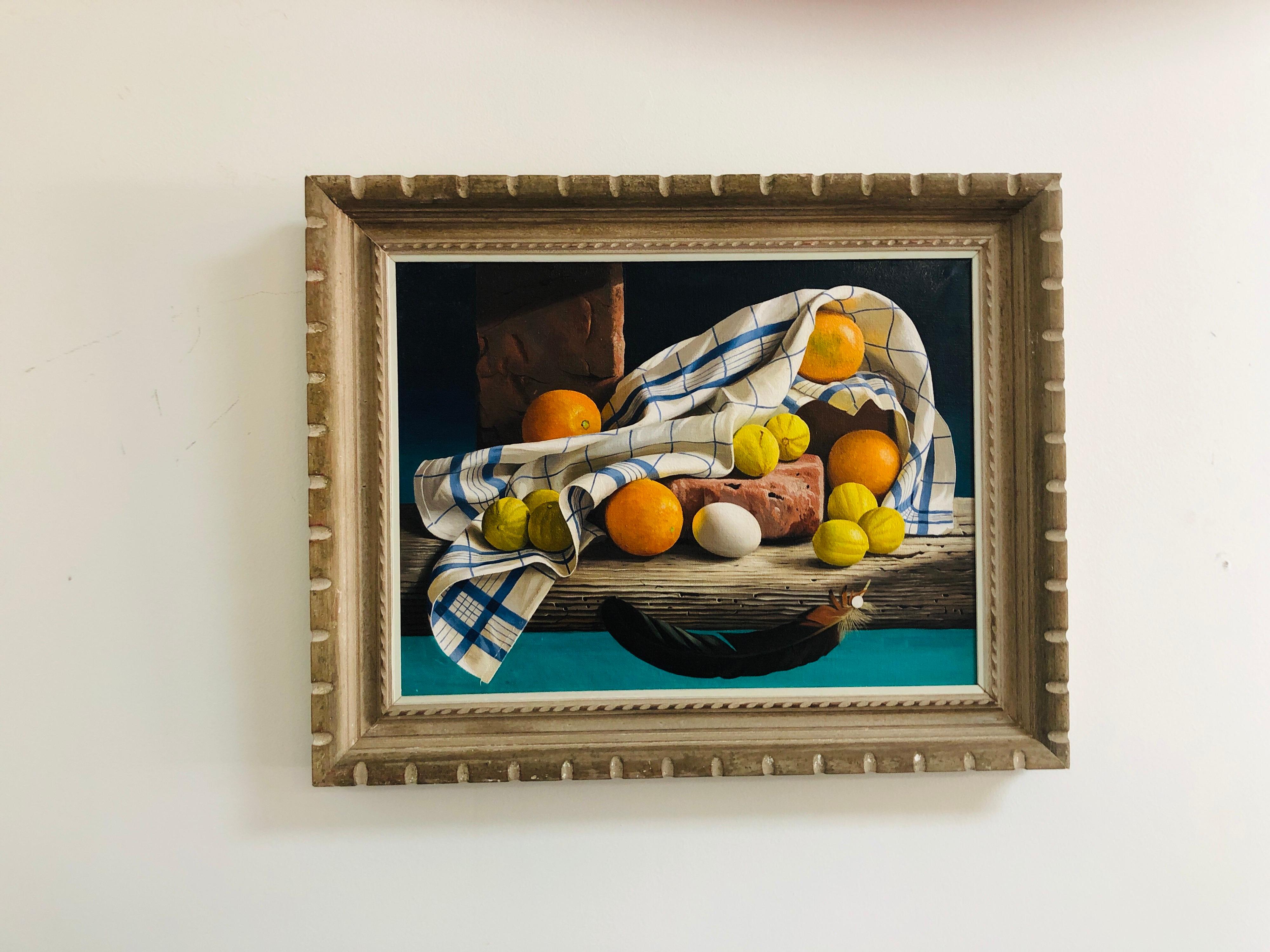 Lodewijk Bruckman Oil Paining on Canvas, 1966 In Good Condition In Miami, FL
