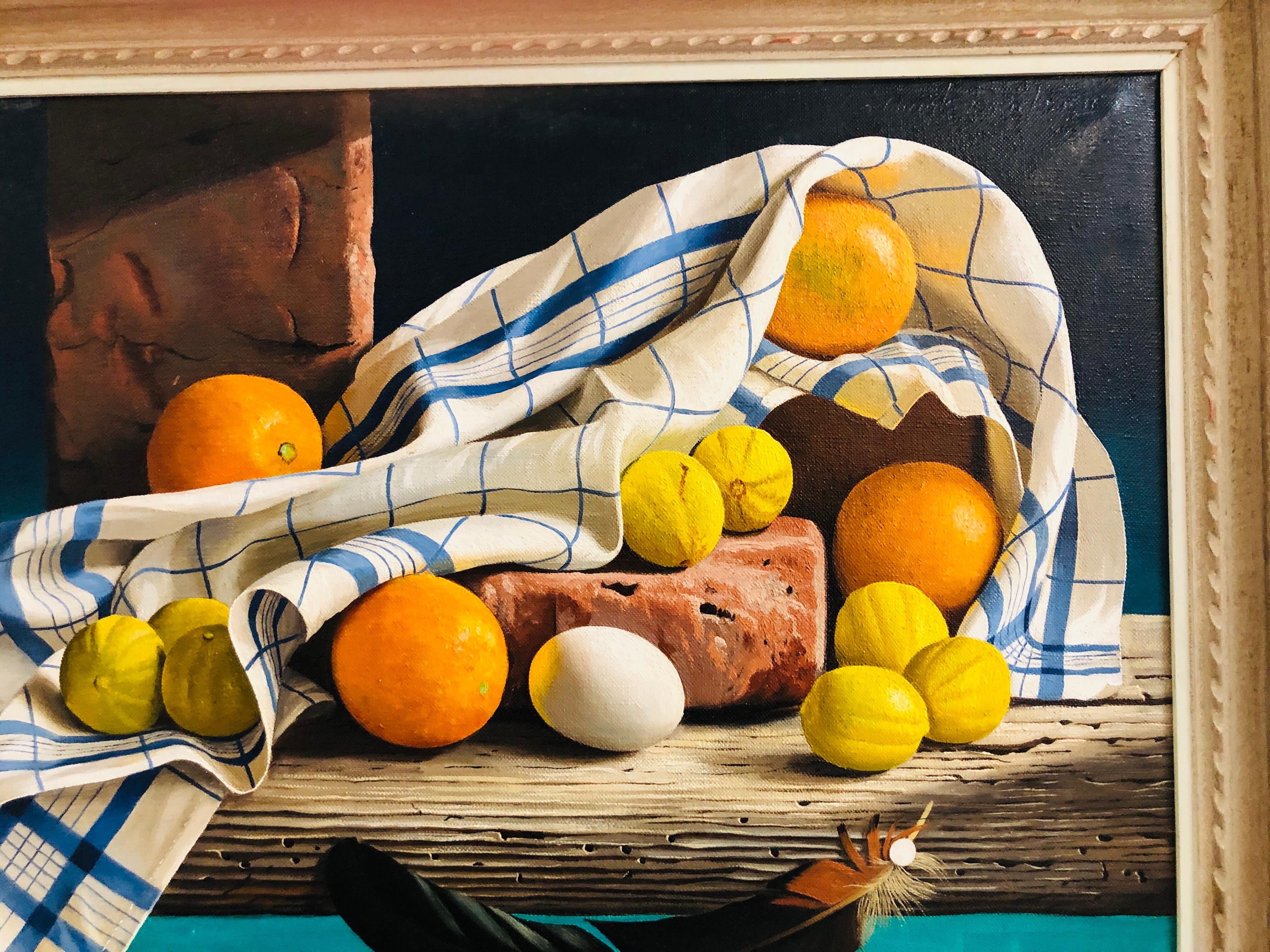Lodewijk Bruckman Oil Paining on Canvas, 1966 1