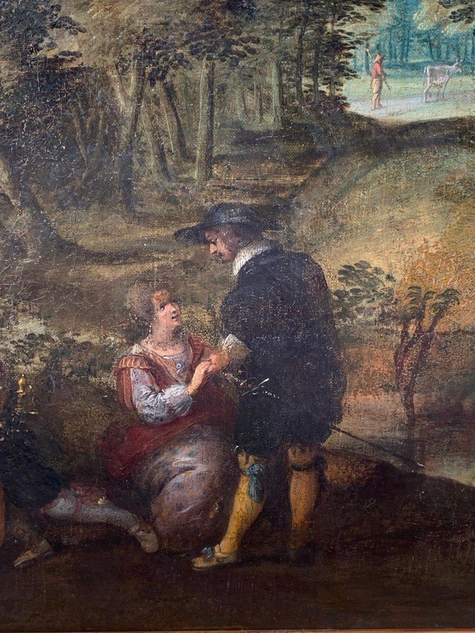 Ludovico Pozzoserrato (venezianischer Meister) - Figurenmalerei des späten 16. (Braun), Figurative Painting, von Lodewijk Toeput