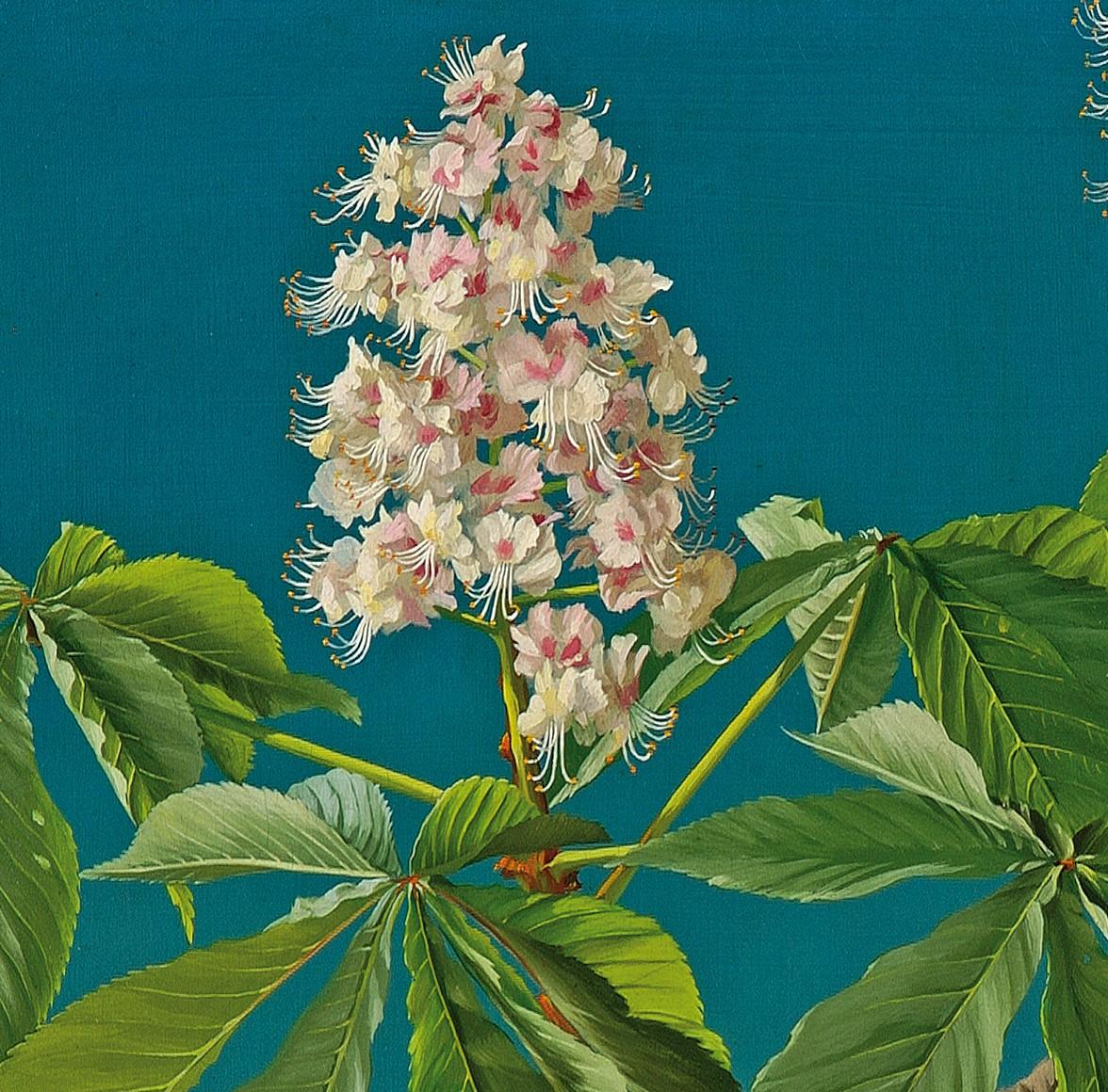 Blossom branche - Painting by Lodewyk Bruckman