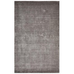 Lodhi, Contemporary Solid Hand Loomed Area Rug, Silver