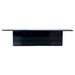 Lodovico Acerbis, Giotto Stoppino Sheraton Credenza in Gloss Black Lacquer 