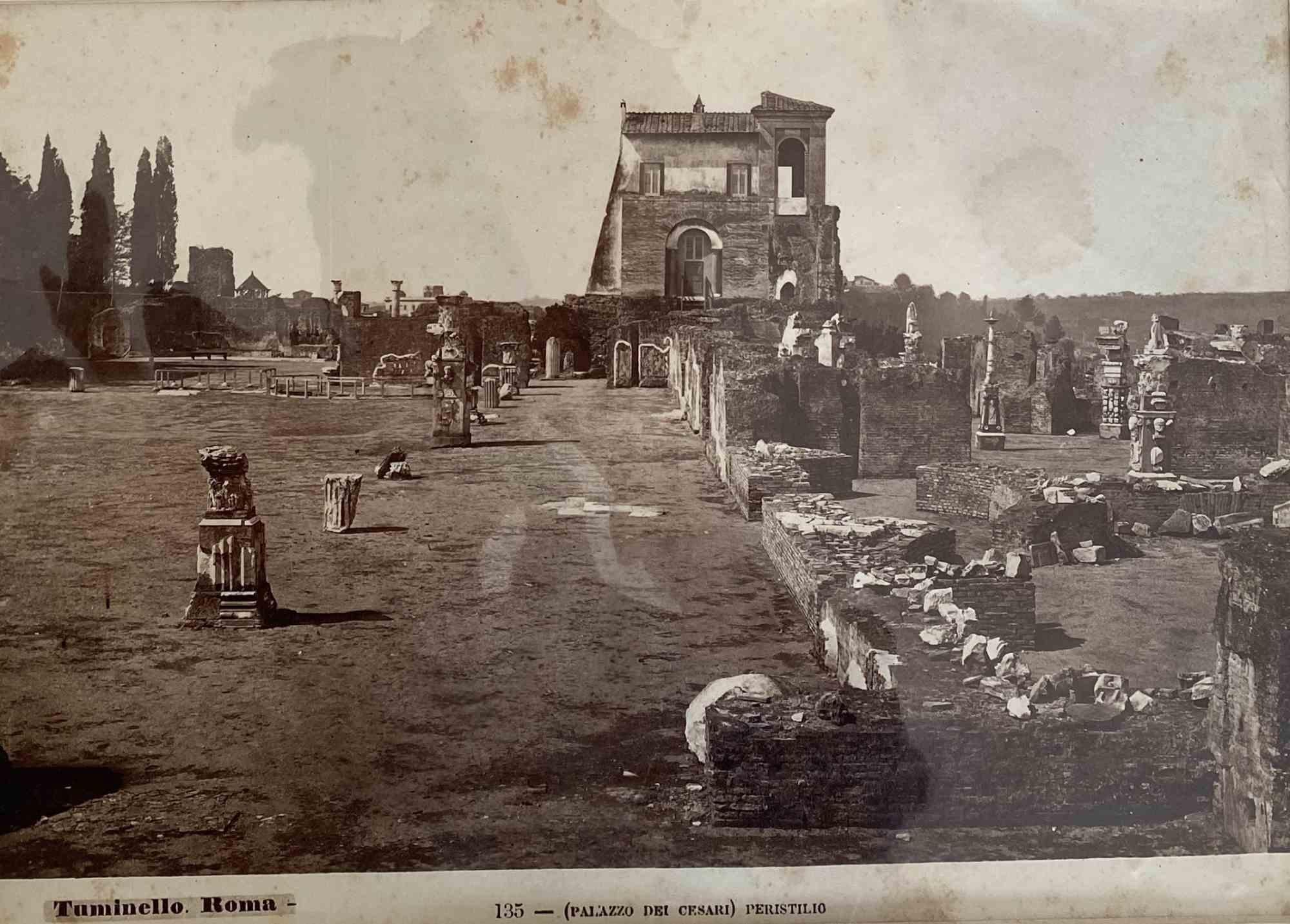 Lodovico Tuminello Landscape Photograph - View of Monuments Of Rome - Original Photograph by L. Tuminello - 19th Century