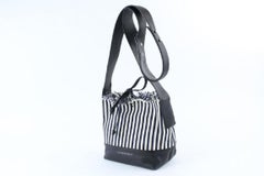 Loeffler Randall Bucket Navy Stripe Textile 18mz0731 Blue Canvas Cross Body Bag