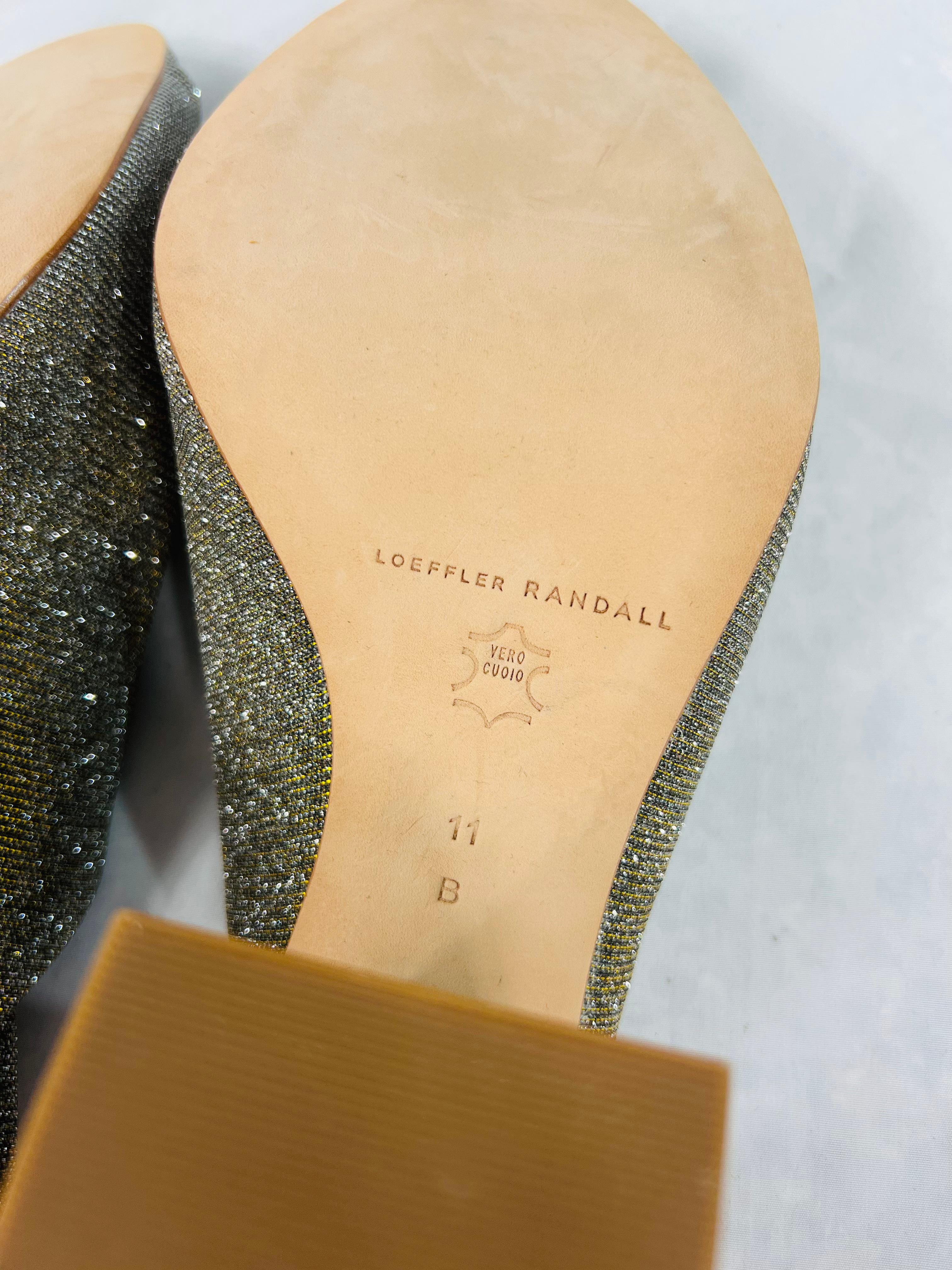 Loeffler Randall Laurel Glitter High Heel Mule Sandals, Size 11 For Sale 2