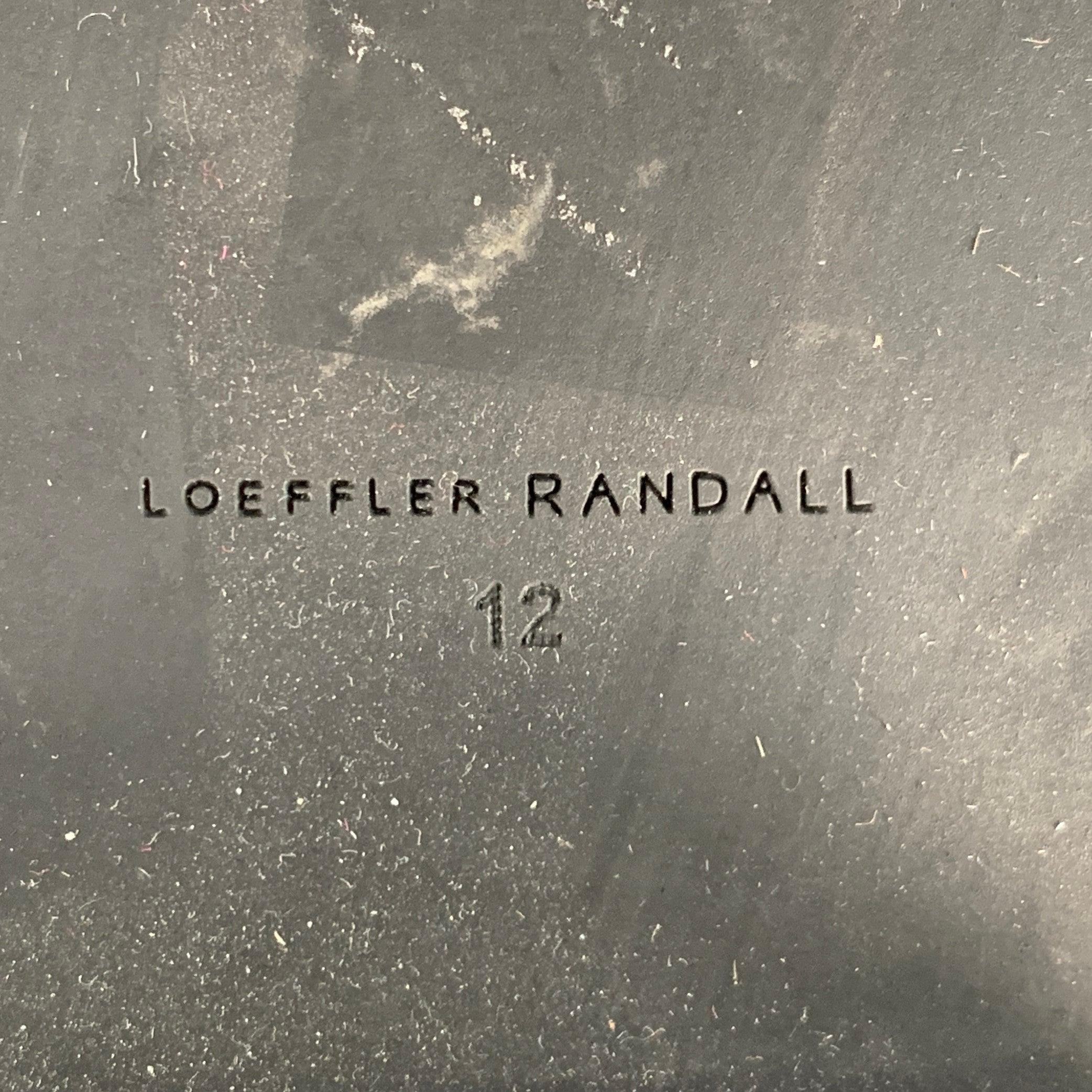 LOEFFLER RANDALL Taglia 12 Nero Marrone Tigre Maglia Stivaletti in Laccio in vendita 3