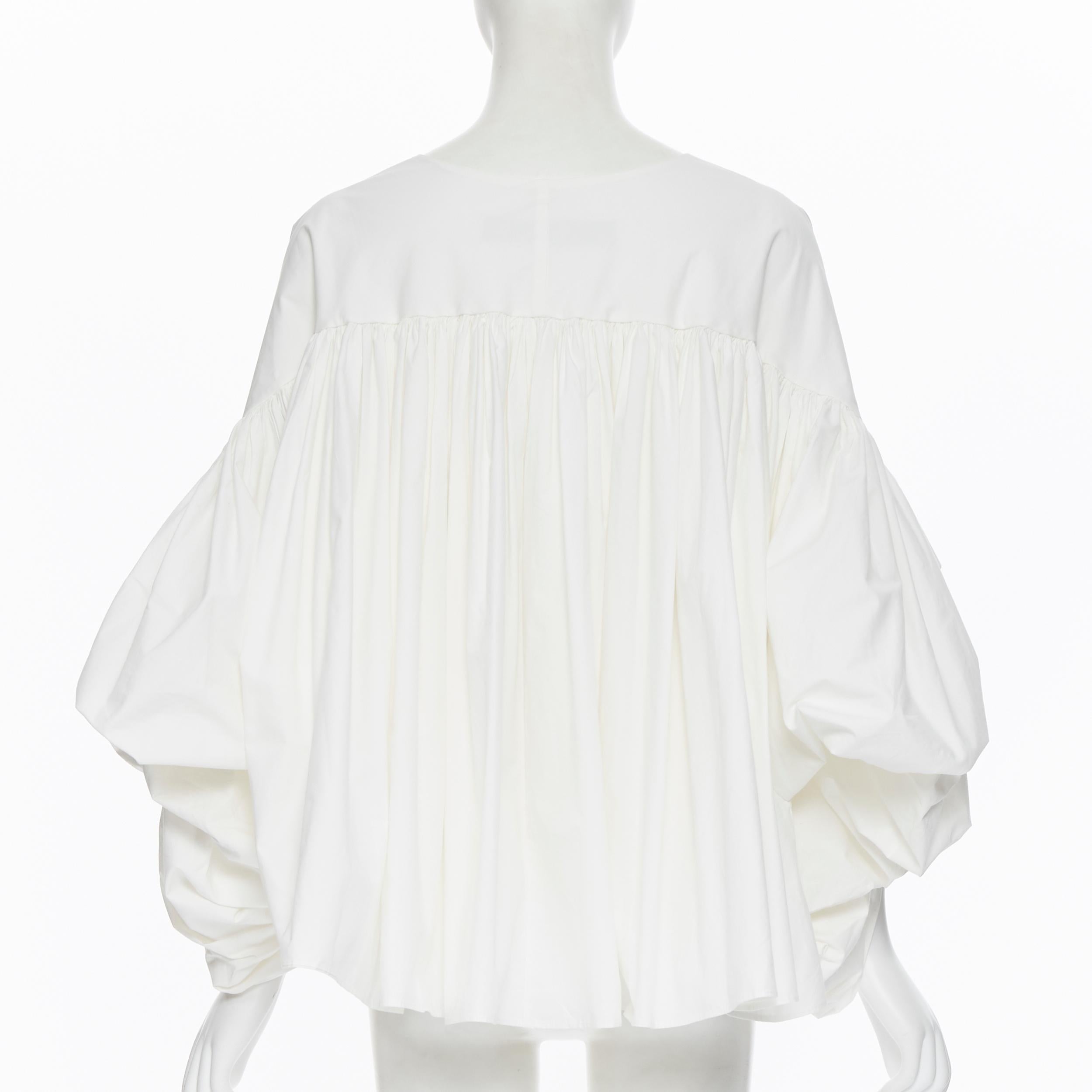 LOEIL 2019 Ciambellona Top algodón blanco cropped acampanado alto bajo S M 1