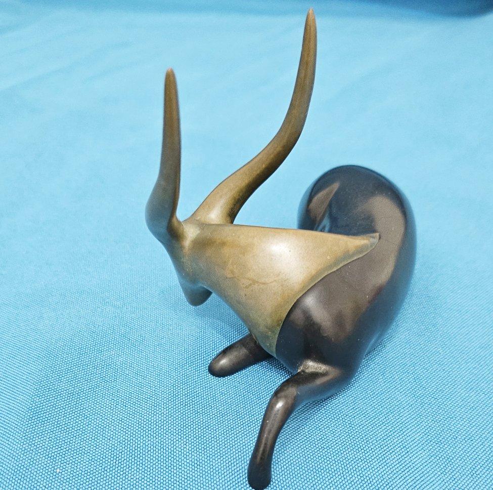 Loet Vanderveen Escultura de Bronce Antílope Firmada y Numerada - REBAJA POR CIERRE en venta 4