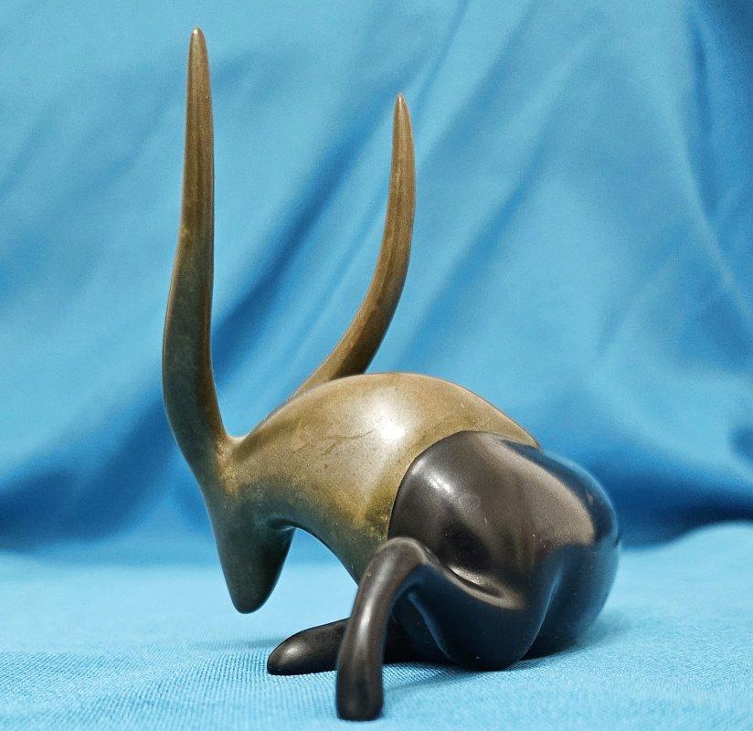 Loet Vanderveen Escultura de Bronce Antílope Firmada y Numerada - REBAJA POR CIERRE en venta 5