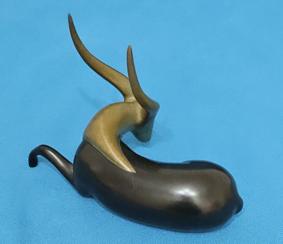 Loet Vanderveen Escultura de Bronce Antílope Firmada y Numerada - REBAJA POR CIERRE Vaciado en venta