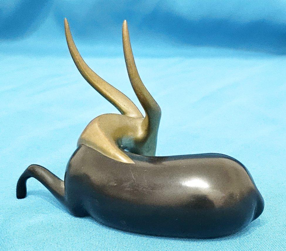 Loet Vanderveen Escultura de Bronce Antílope Firmada y Numerada - REBAJA POR CIERRE siglo XX en venta