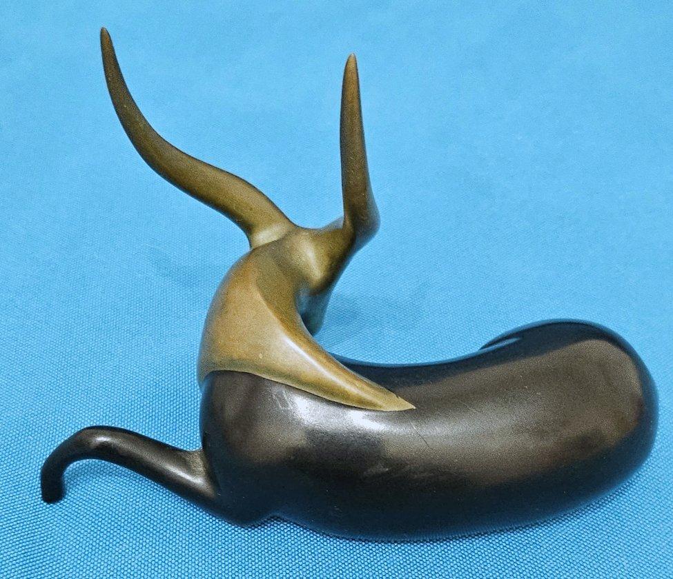 Loet Vanderveen Escultura de Bronce Antílope Firmada y Numerada - REBAJA POR CIERRE en venta 1
