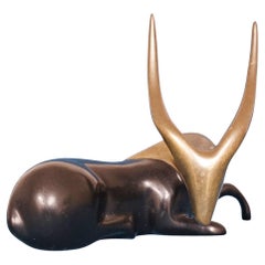Sculpture d'antilope en bronze signée et numérotée Loet Vanderveen - VENTE DE LIQUIDATION