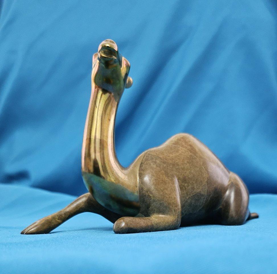 Scultura di cammello in bronzo di Loet Vanderveen, firmata e numerata - VENDITA CHIUSA in vendita 5