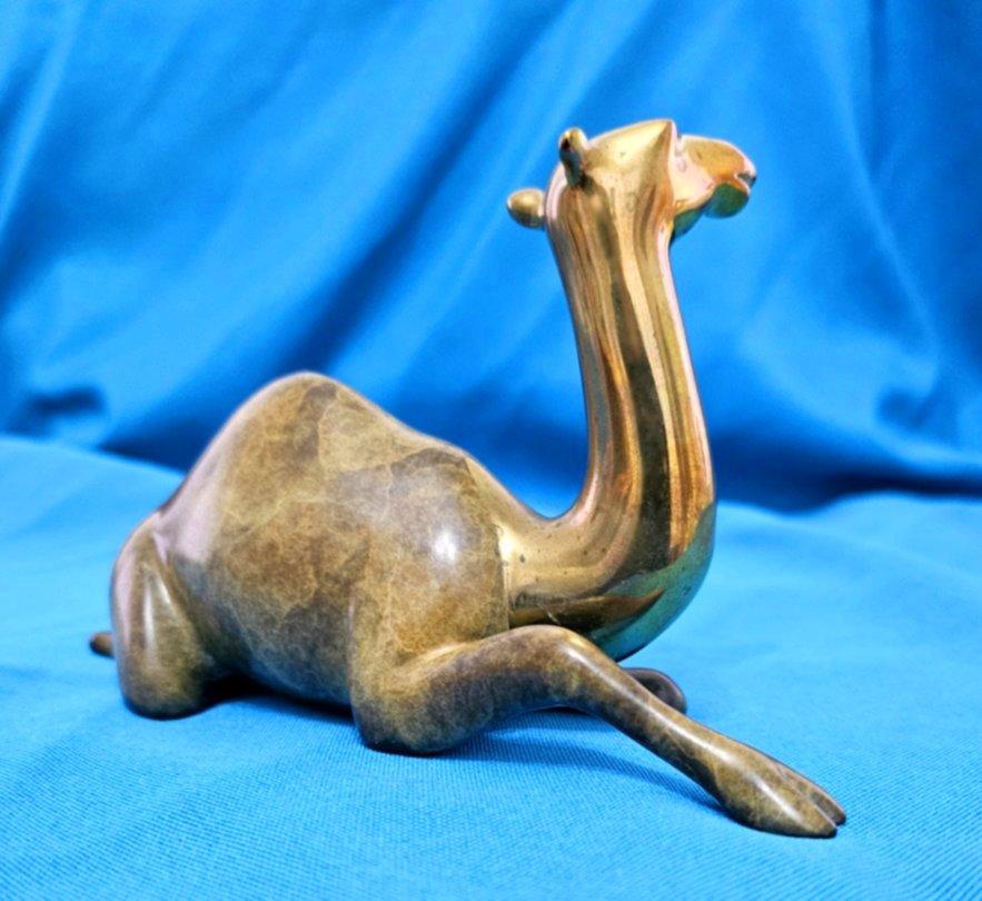 Scultura di cammello in bronzo di Loet Vanderveen, firmata e numerata - VENDITA CHIUSA in vendita 7