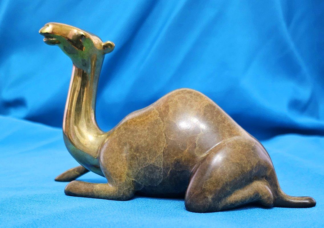 Bronzo Scultura di cammello in bronzo di Loet Vanderveen, firmata e numerata - VENDITA CHIUSA in vendita